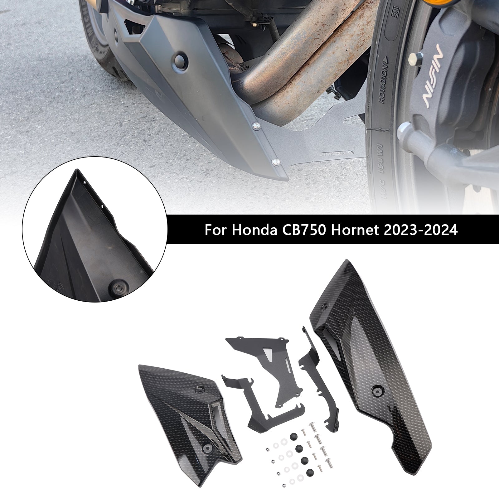 2023-2024 Honda CB750 Hornet Lower Pan Moteur Plate de protection moteur