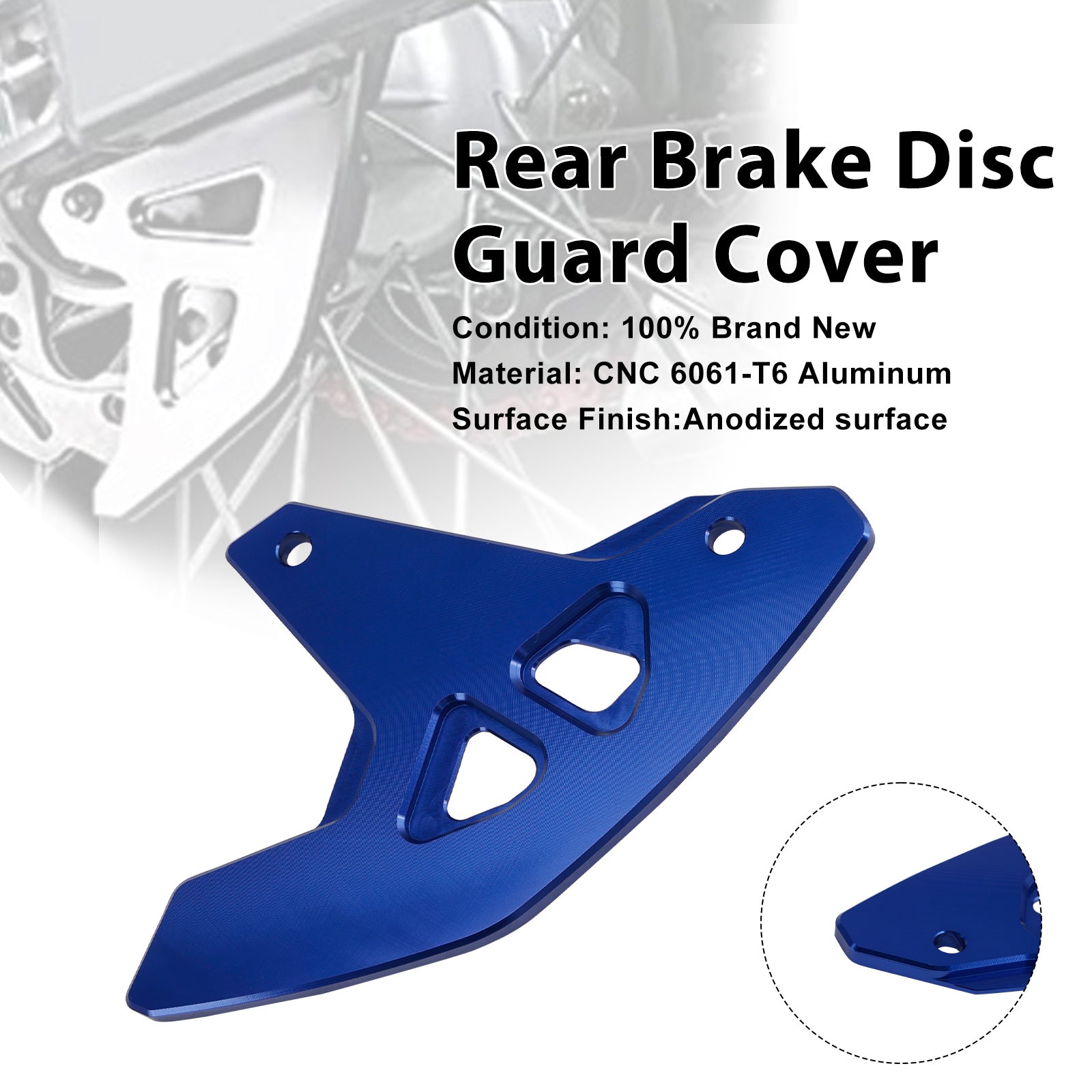 Achterremschijfbeschermer voor Suzuki DR-Z400SM 2000-2024 DRZ400/S/E