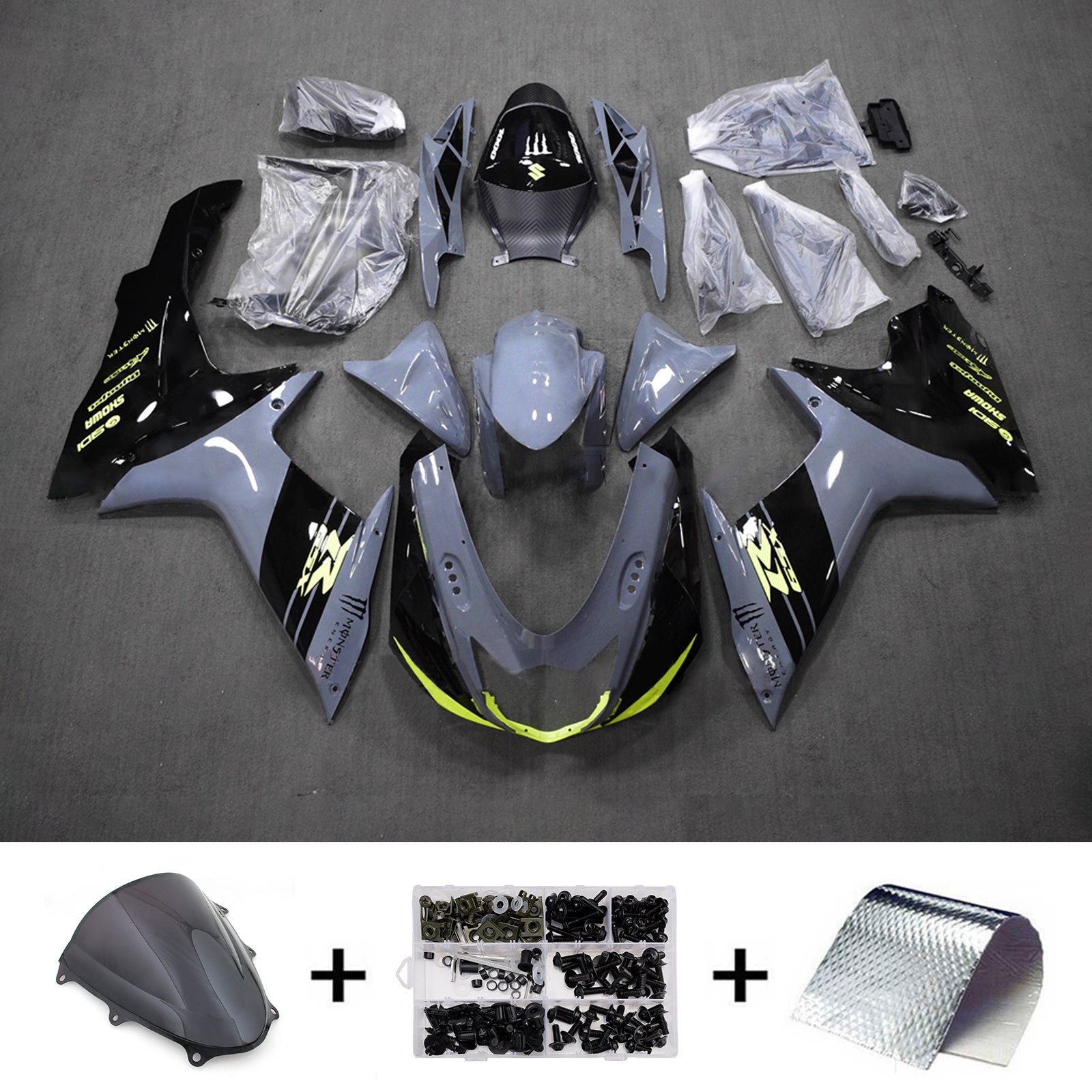 Injection Fairing Kit Bodywork Plastic ABS For Suzuki GSXR 600/750 2011-2026 K11