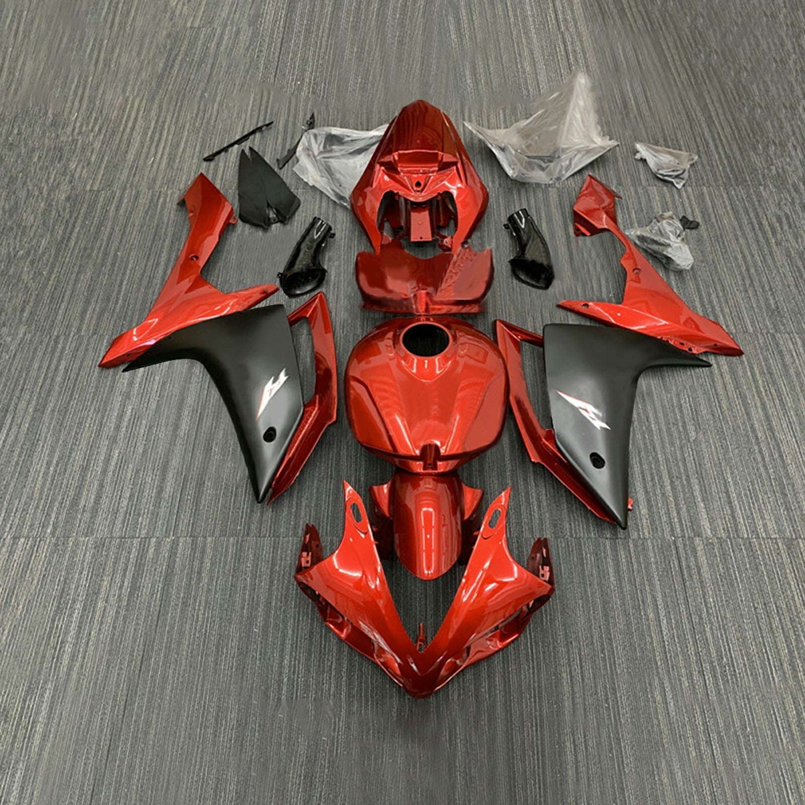 2007-2008 Yamaha yzf 1000 R1 Kit de carénage de camers de carrosserie en plastique