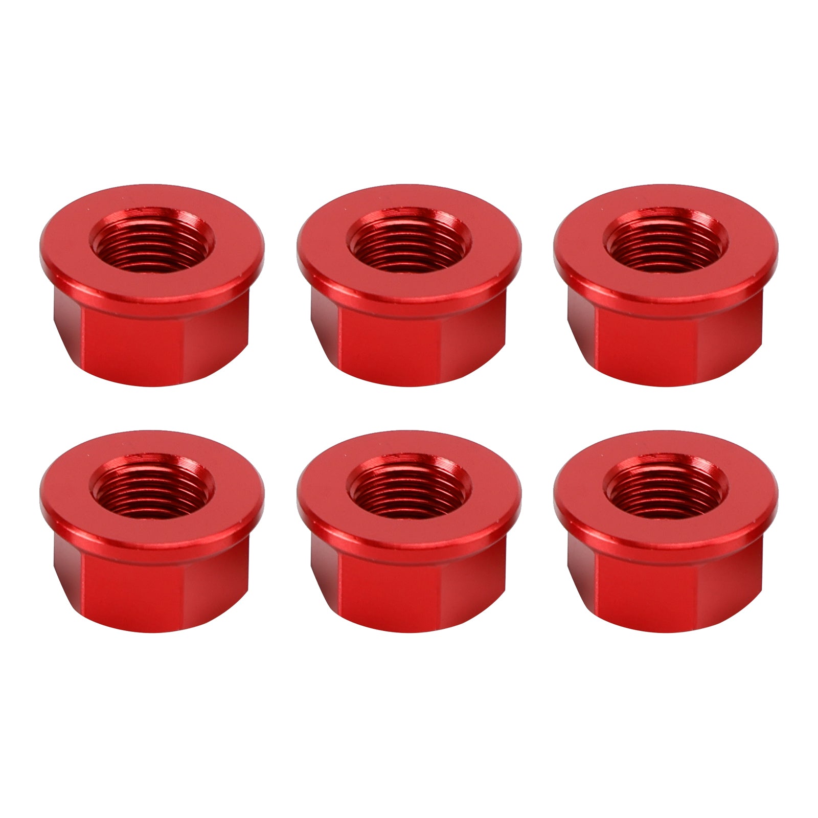 6x achtertandwielmoeren M10 x 1 mm voor Ducati Panigale V2 V4 V4S 1199 1299 12-24