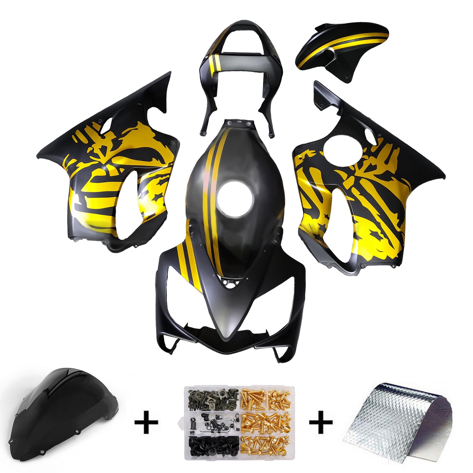 Injectiekuipset carrosserie kunststof ABS voor Honda CBR600 F4i 2001-2003