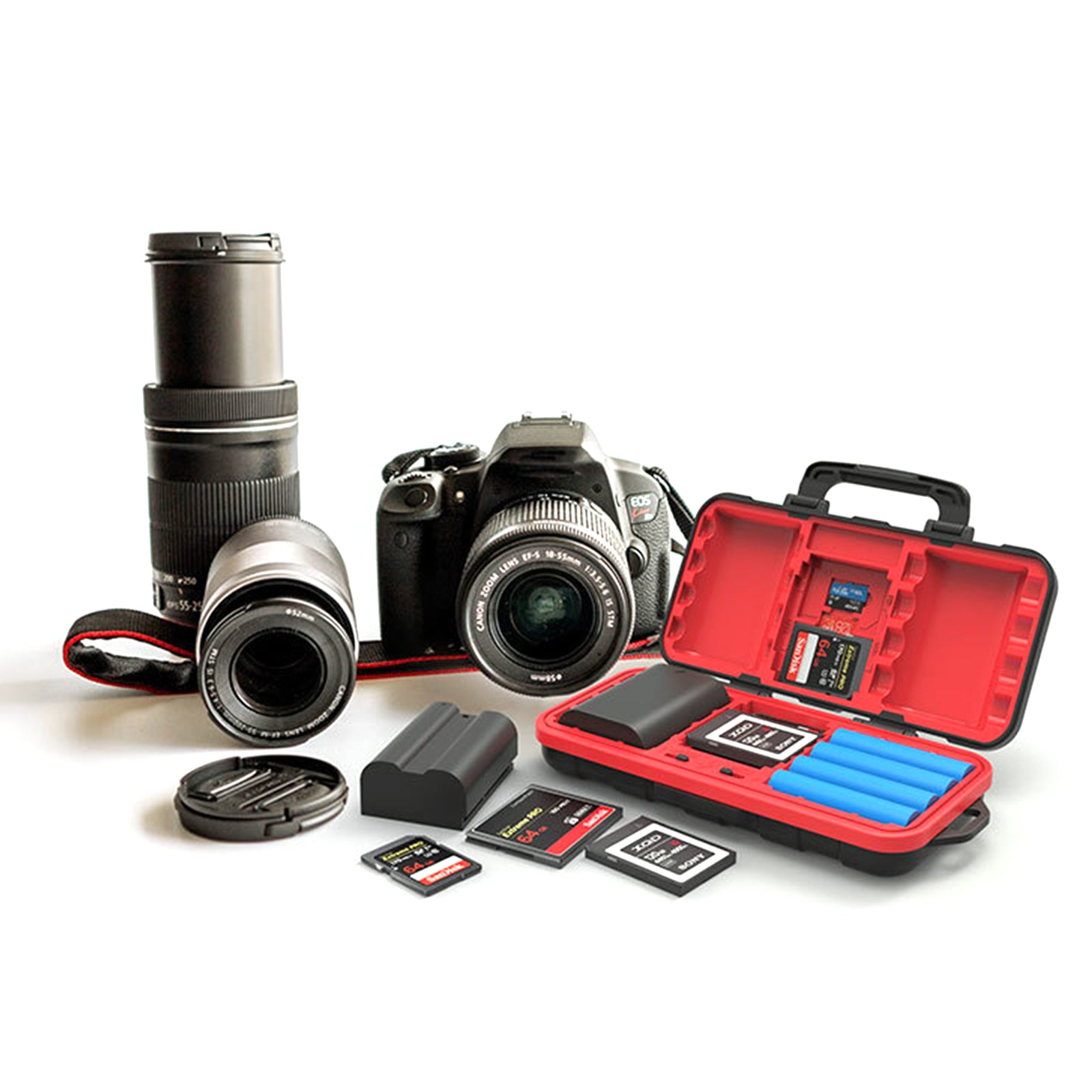 Camera Memory Card Protective Box Camera Battery Box SD/TF Card Storage Box Set