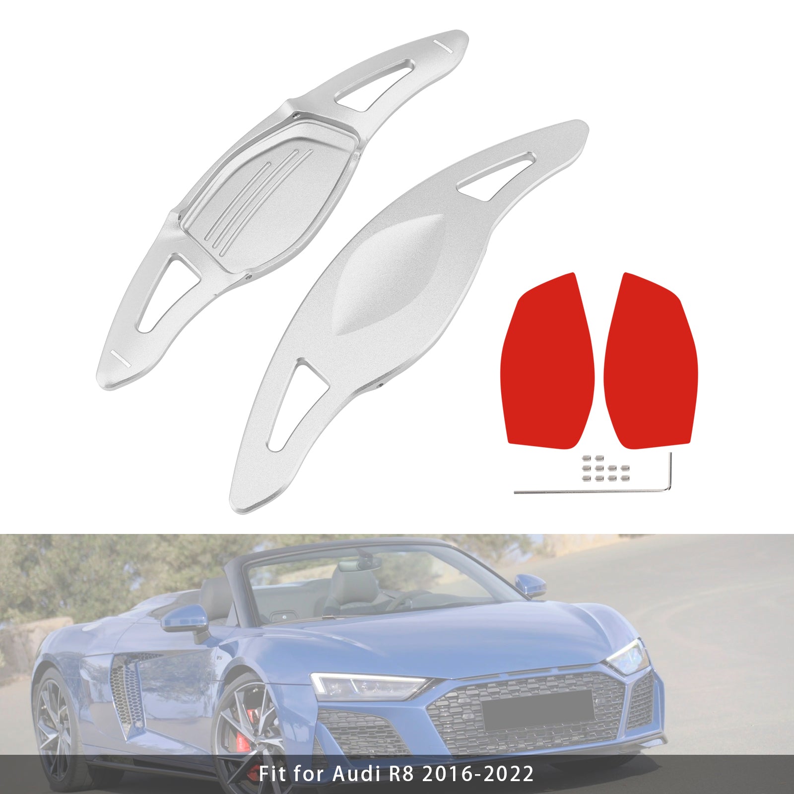 Extensión de palanca de cambios del volante para Audi RS5 RS3 TT RS Aluminio