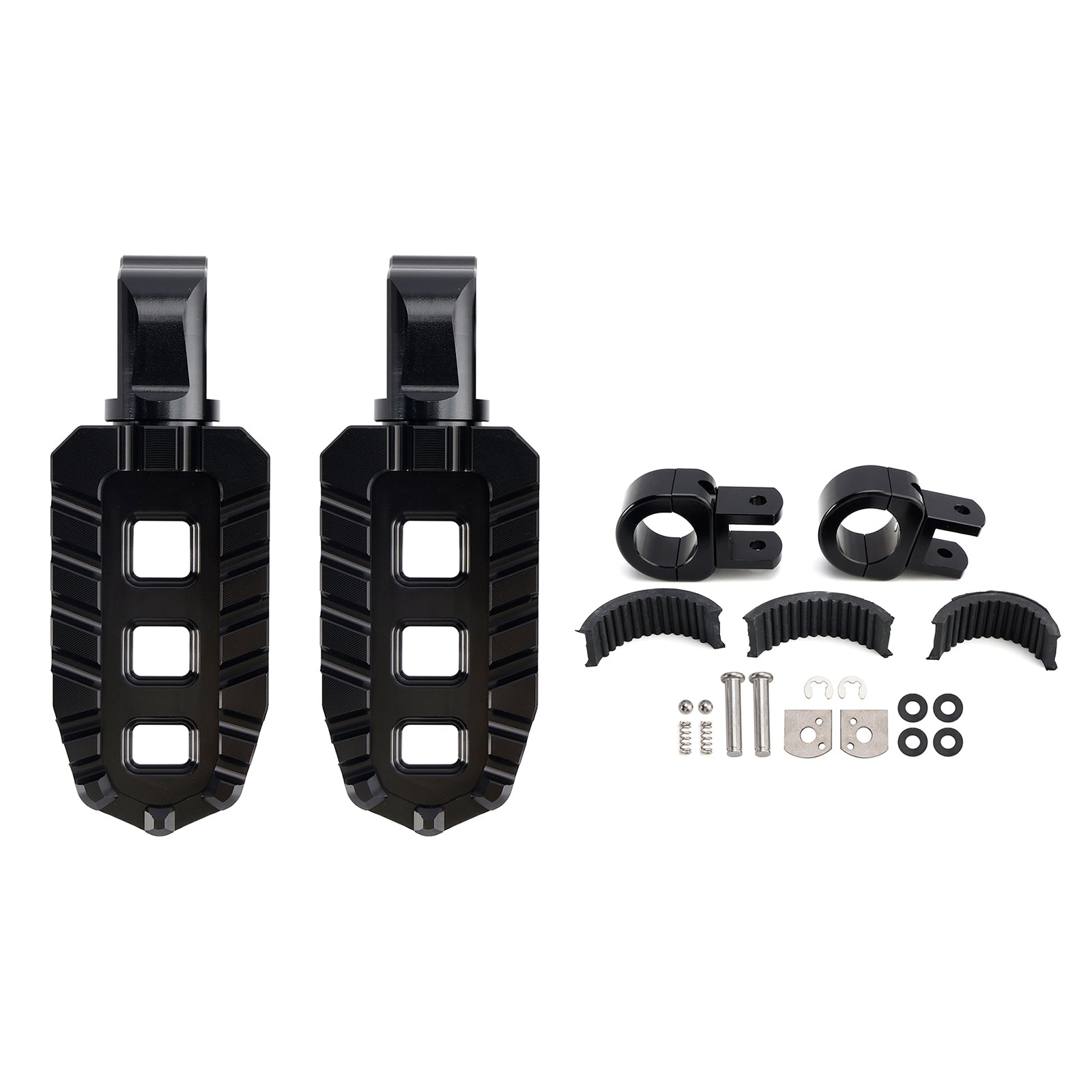 Apoios para os pés dianteiros universais adequados para motocicletas com 1.25" barras