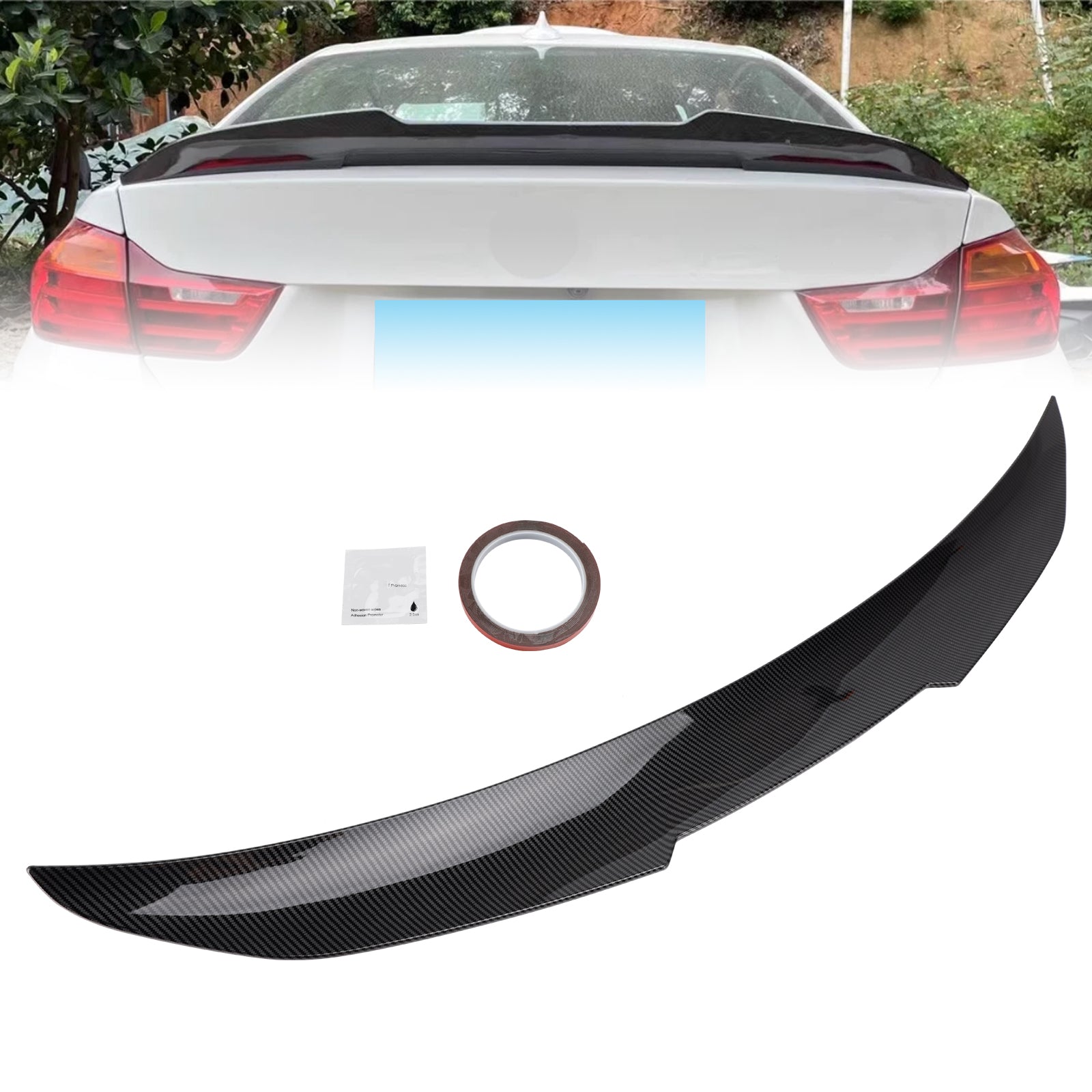 2014-2020 BMW 4 Series F36 4DR Coupe Carbon Fiber Look Rear Boot Spoiler PSM Style