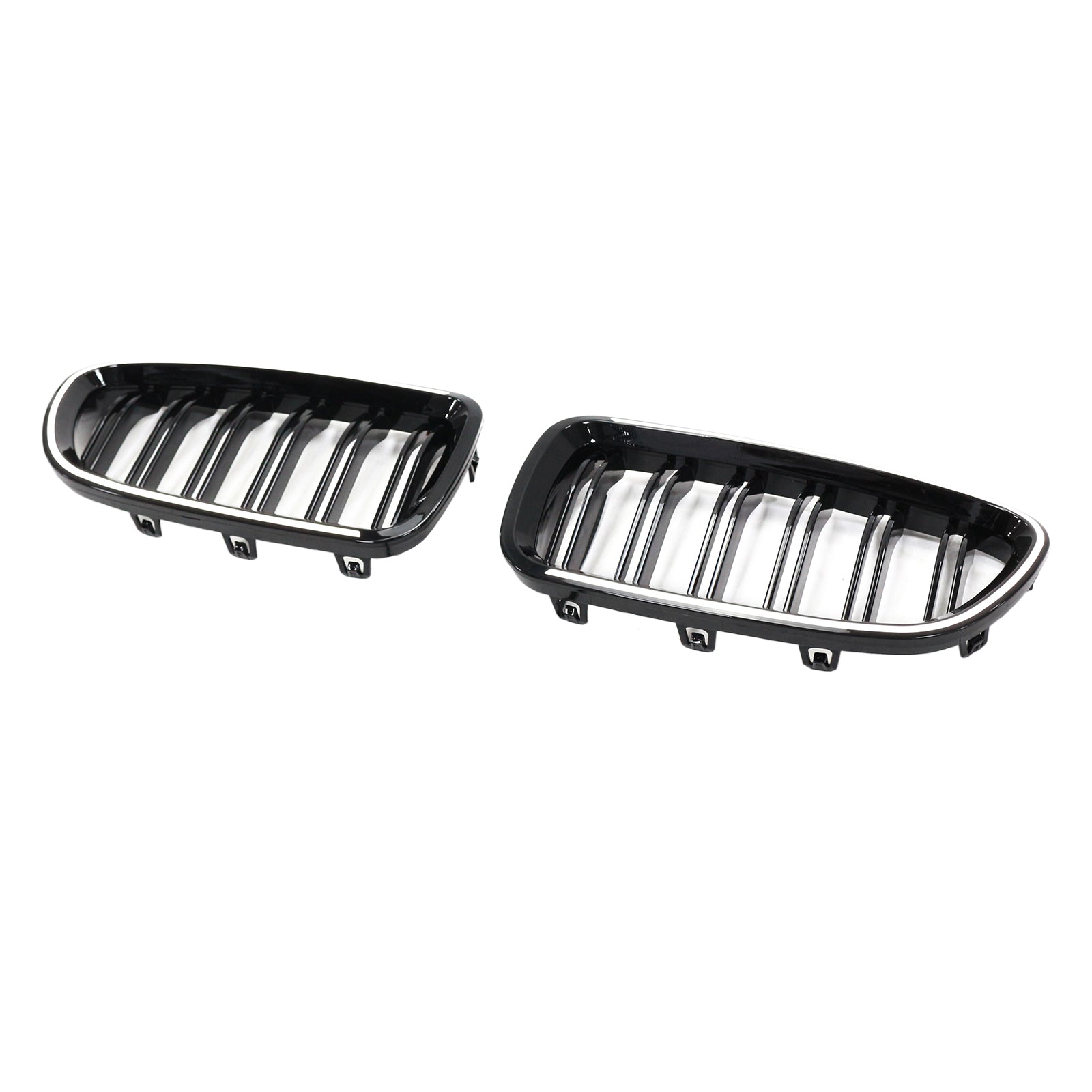 01.2009-10.2016 BMW 5-Serie F10 Sedan Nierbumpergrille Grill Glanzend Zwart 51137203203 51137203204