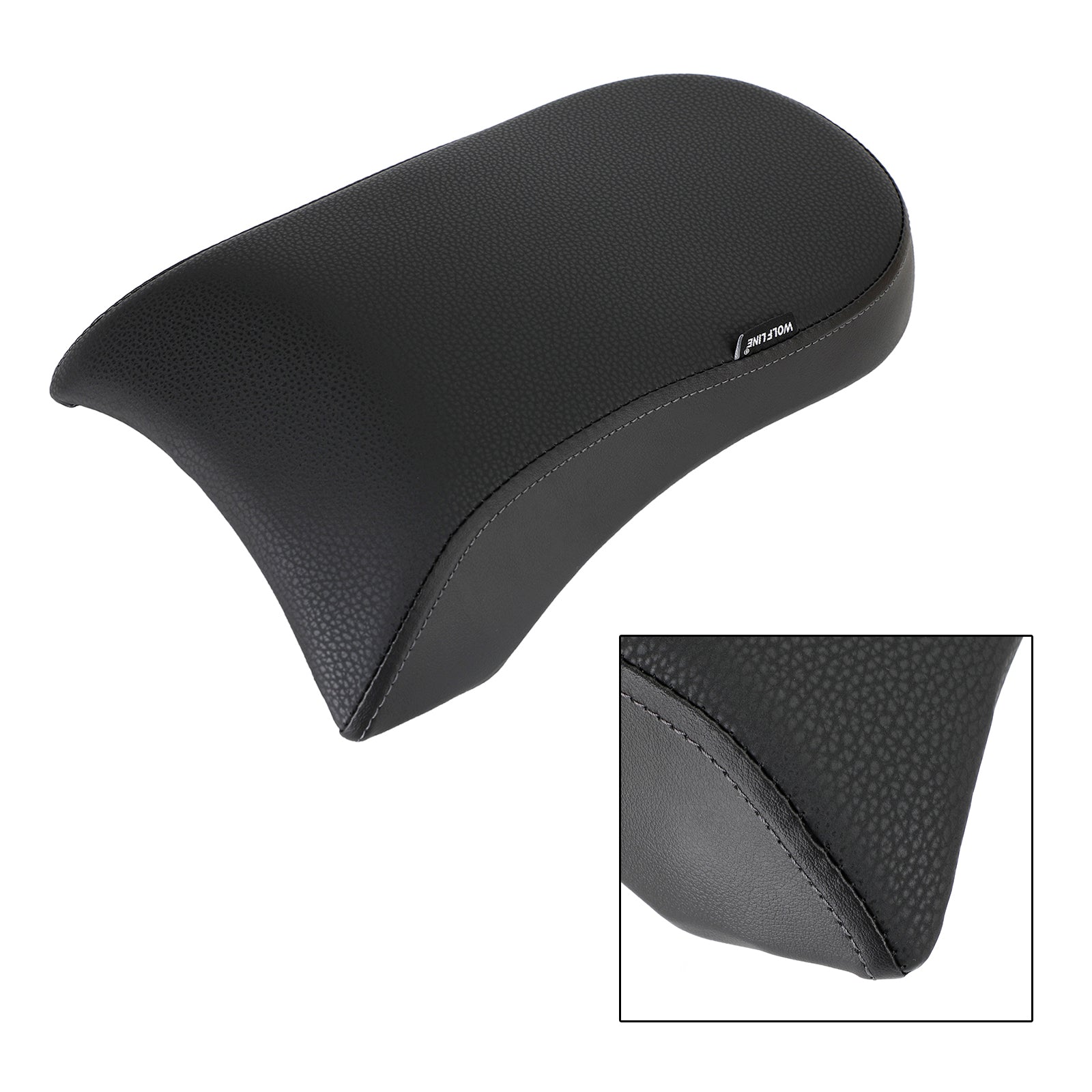 Almofada de passageiro traseiro Fisos pretos PU PUL para BMW R18 BIKES 2020-2022 2021