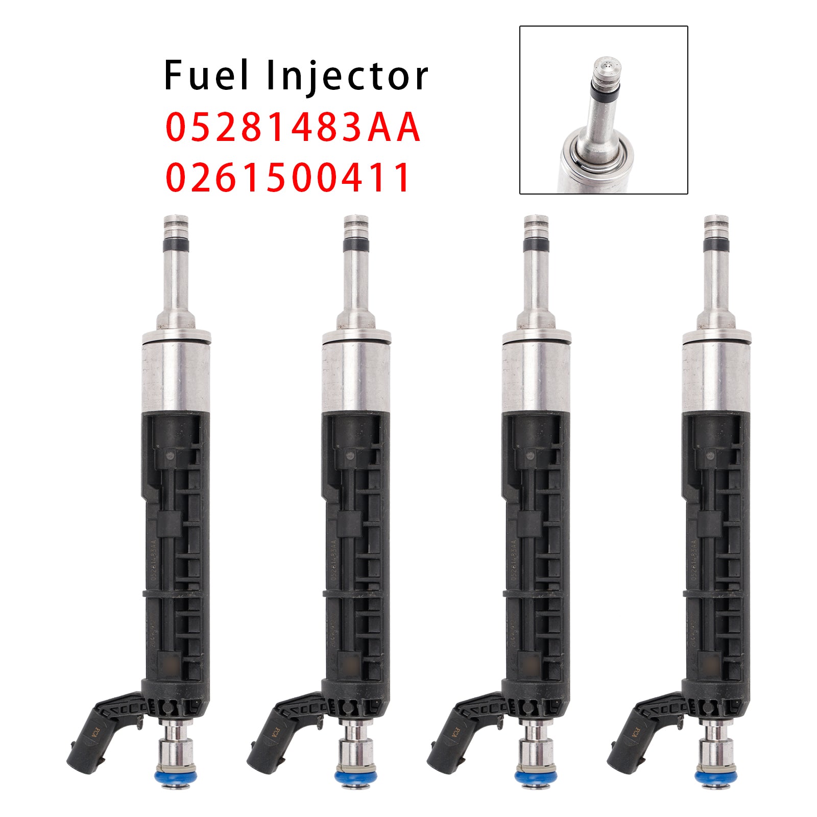 Injecteur de carburant pour Jeep Wrangler Dodge 2.0L 18-24, 4 pièces, 05281483AA 0261500411