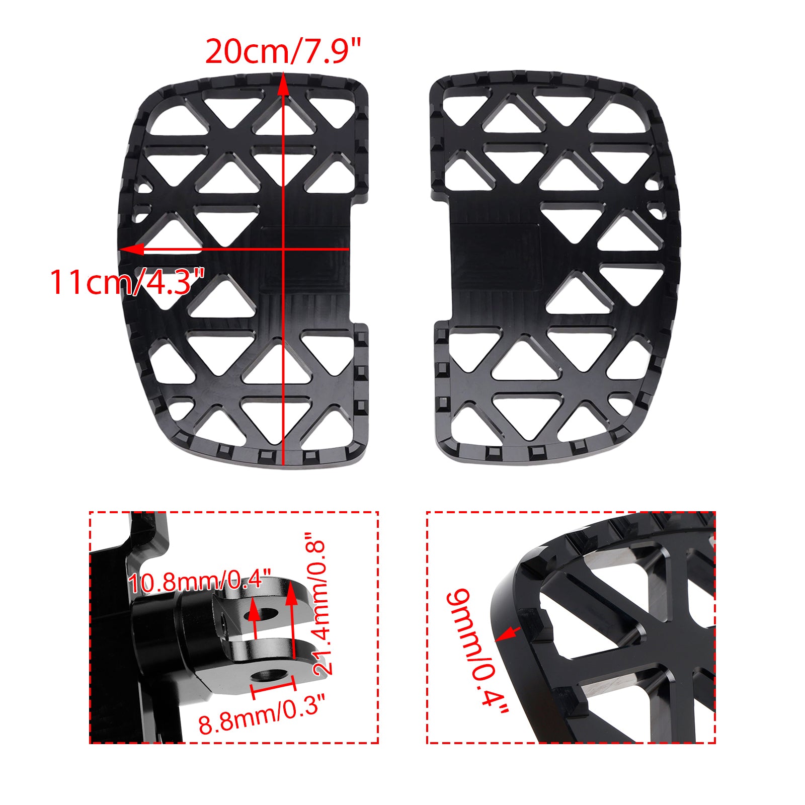 Front Footrests Foot Pegs fit for Honda GL1800 GOLDWING GB350 CB350 2001-2025