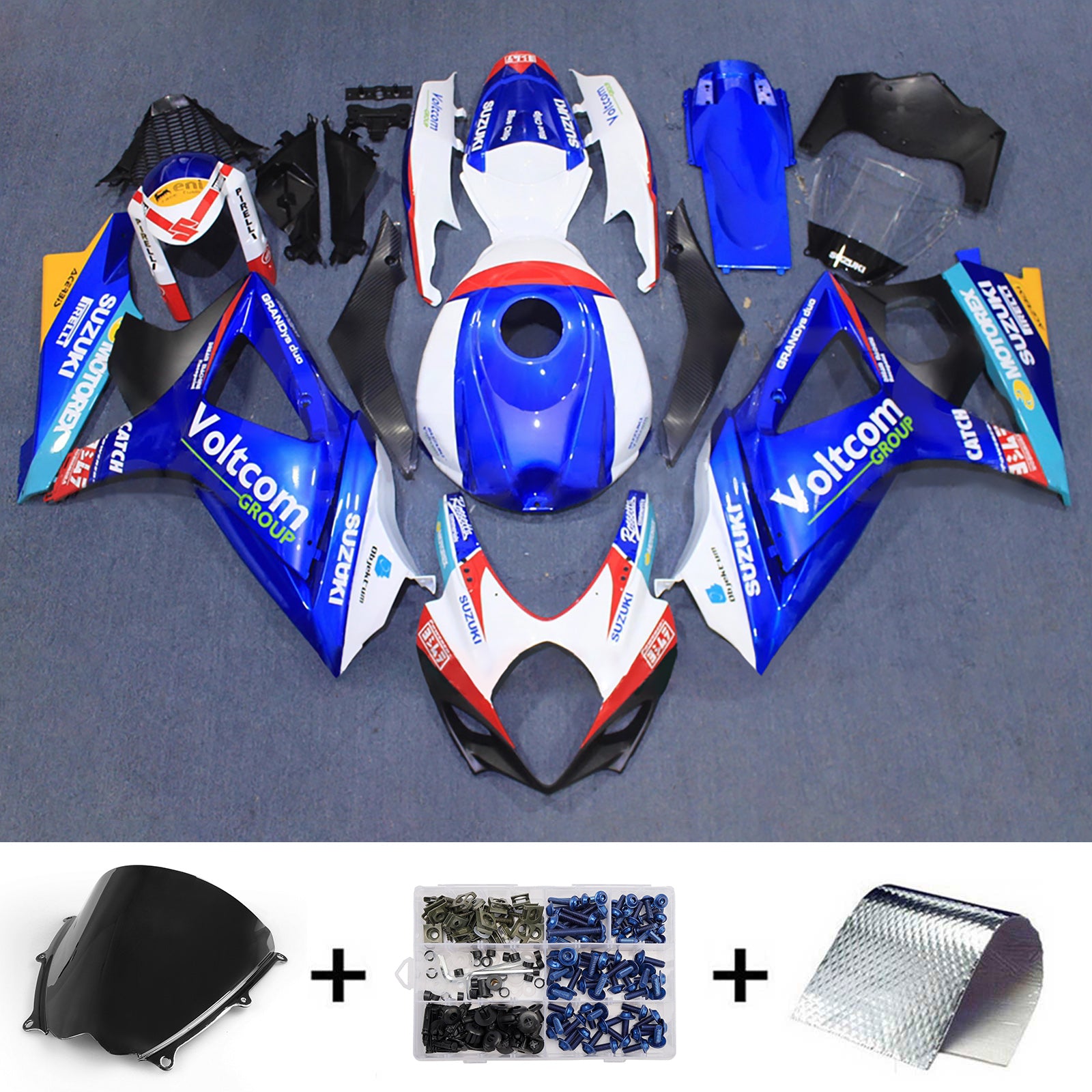 Injection Fairing Kit Bodywork Plastic ABS For Suzuki GSXR1000 2007-2008 K7