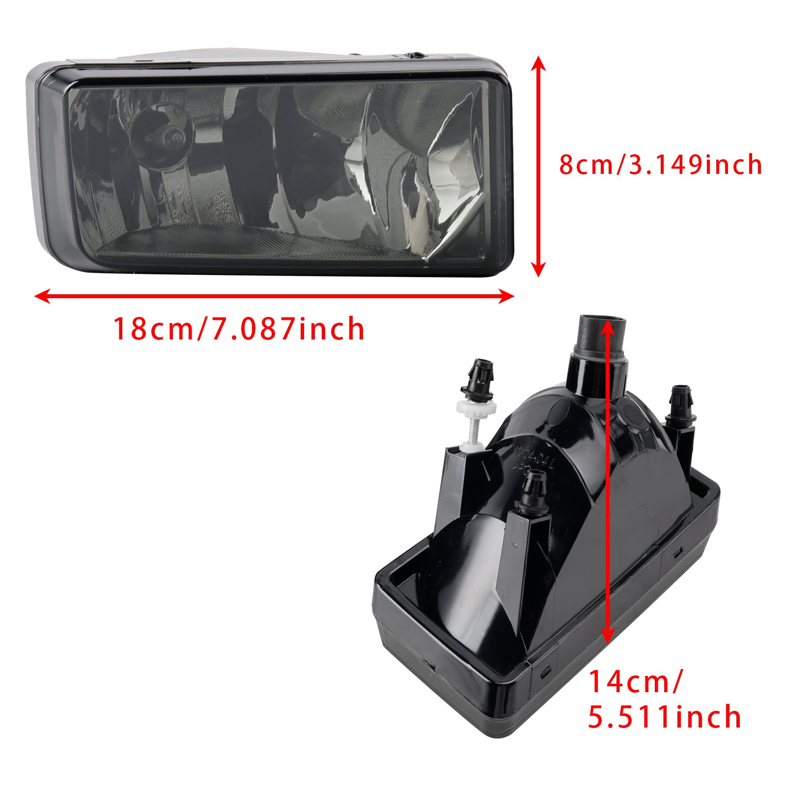 Pair Front Fog Light Lamps With Bulbs For Chevy Silverado 2007-2013 Smoked Lens