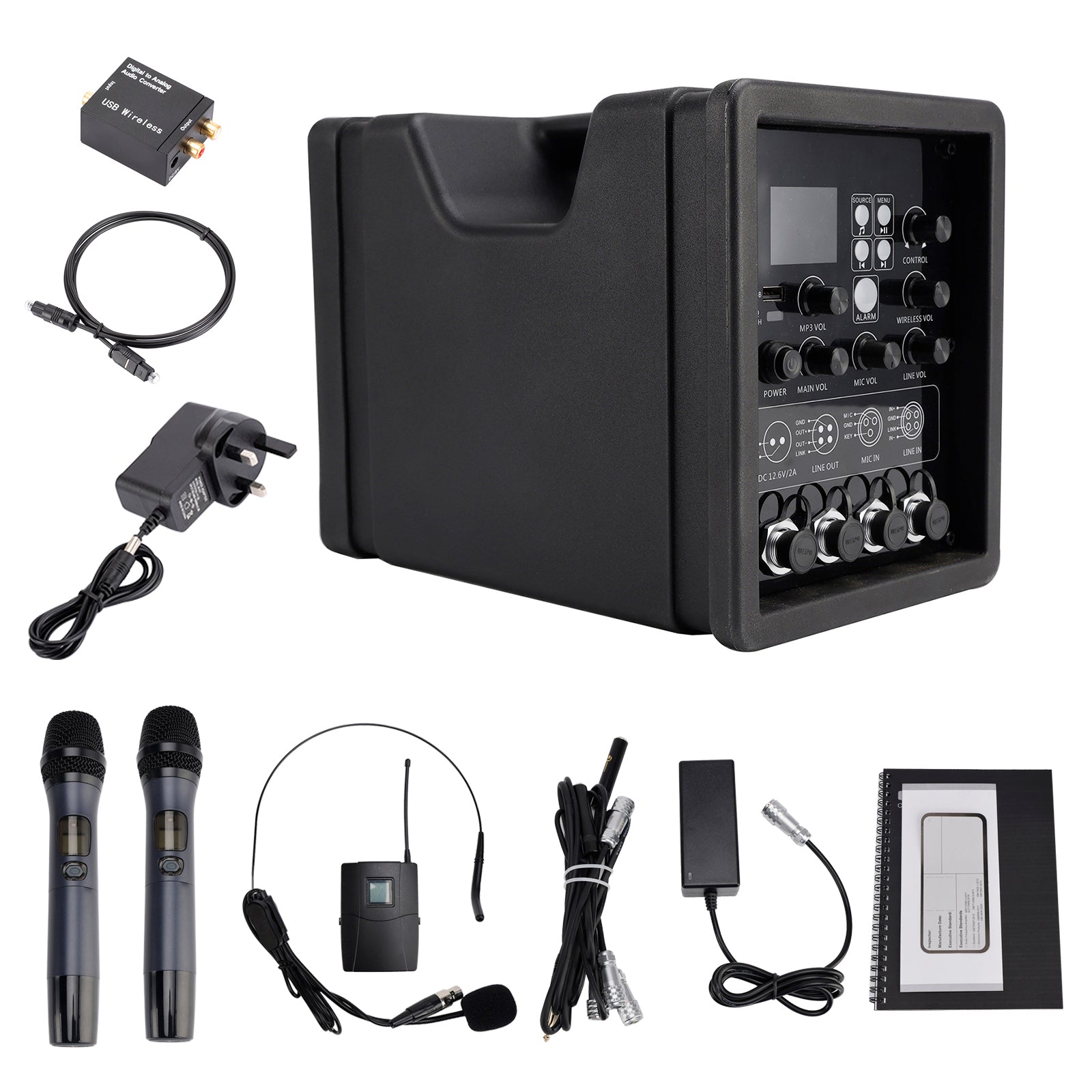 CX-10 Megáfono portátil Sistema de altavoz PA portátil inalámbrico Altavoz FM