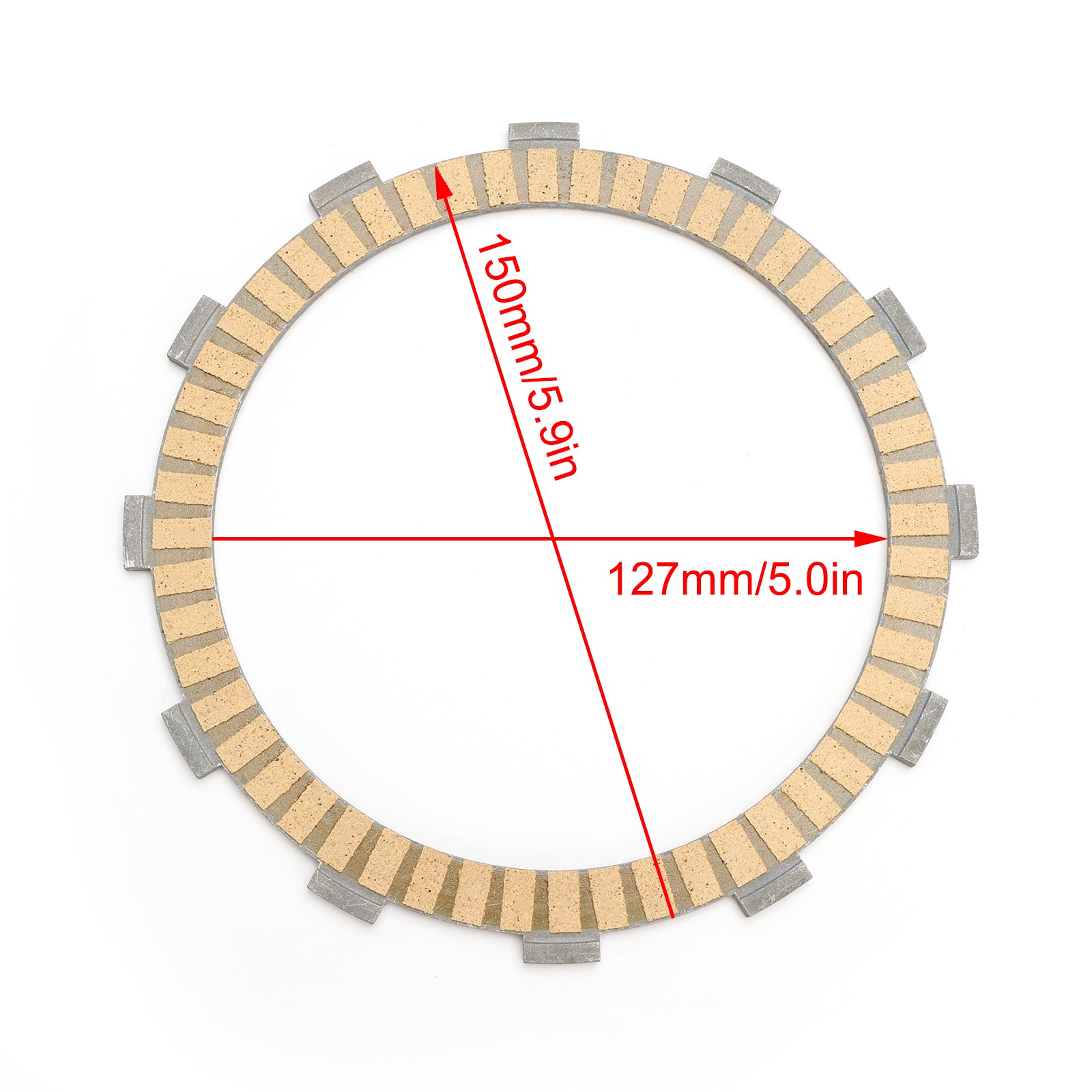 Kit de placa de fricción de embrague apto para Suzuki GSF1250 Bandit 1250 ABS 2007-2011