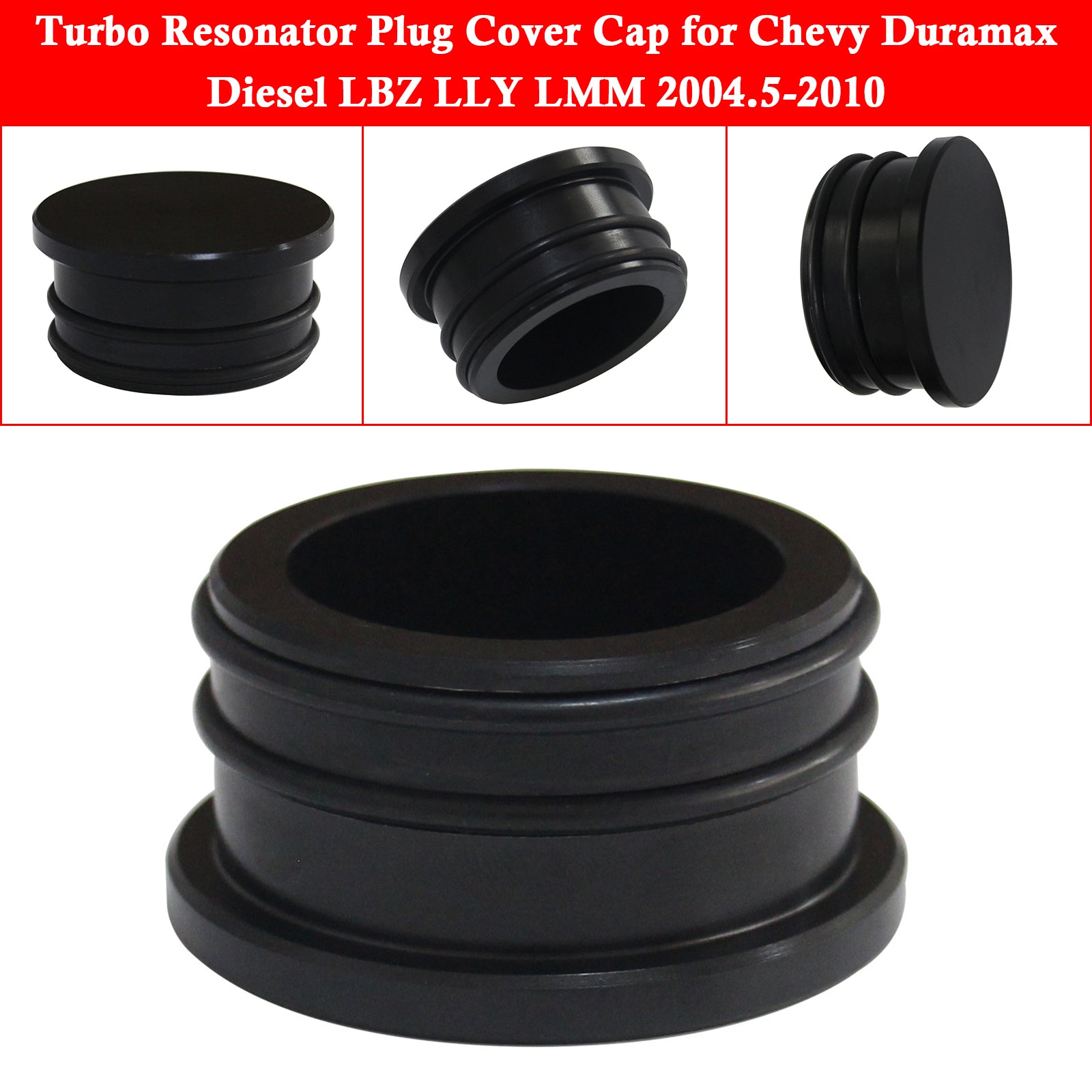 2004.5-2010 Chevy Duramax 2500hd 3500 Silverado Sierra 6.6L V8 Capure de couverture de résonateur Turbo Resonator