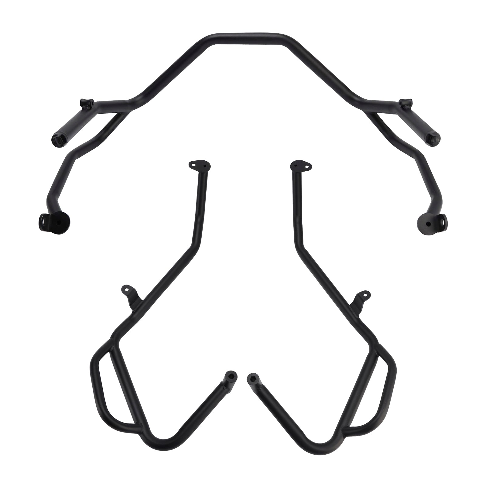 Upper + Lower Engine Guard Frame Crash Bar Kit Black For Honda X-Adv 750 2025+