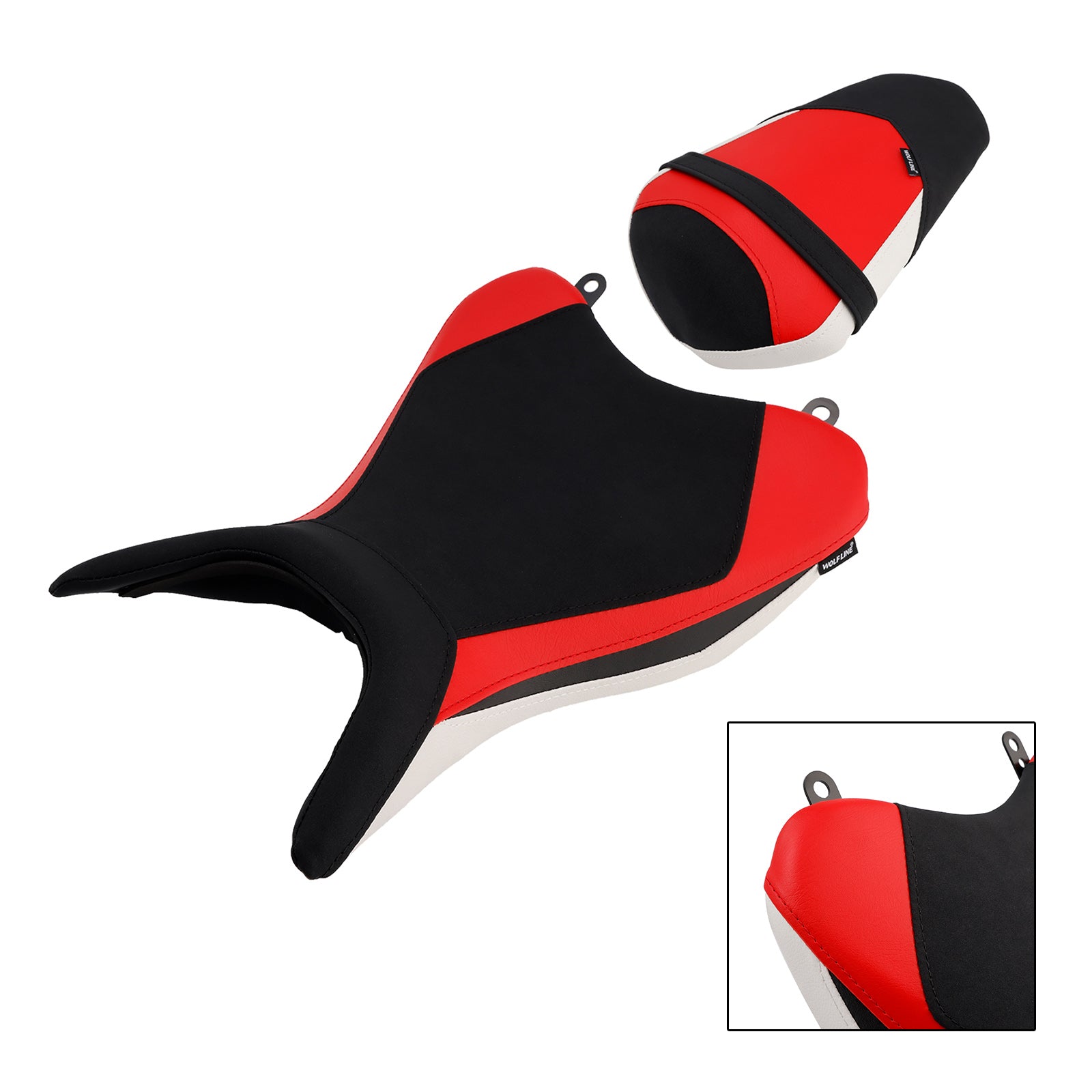 Driver&Passenger Seat Rear Cushion White For Yamaha Yzf-R3 2025- Mt-03 2025-