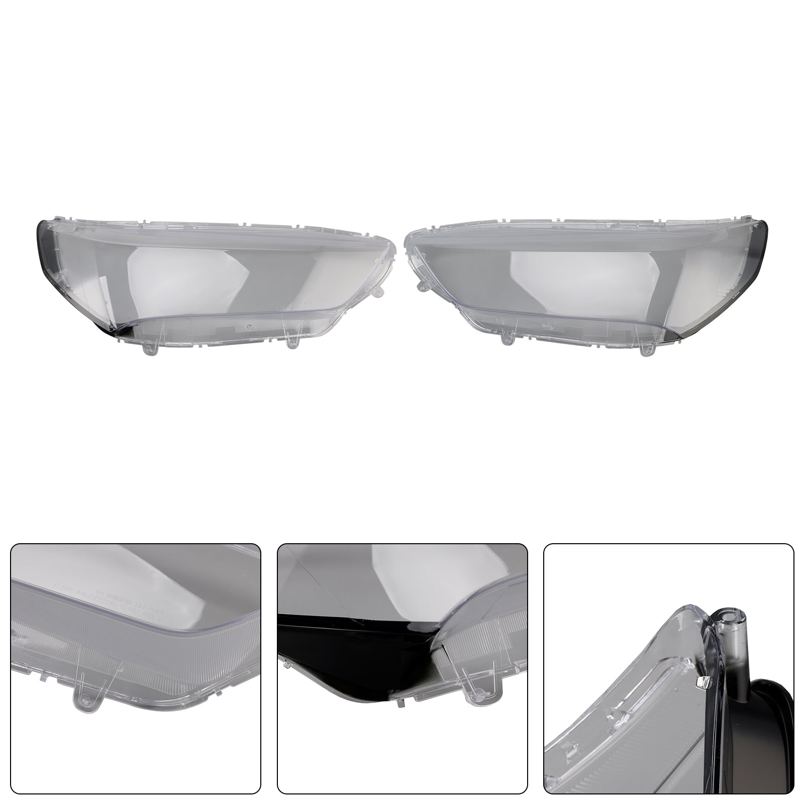 2018-2020 Acura TLX izquierda + lente de faro derecho cubierta de faro