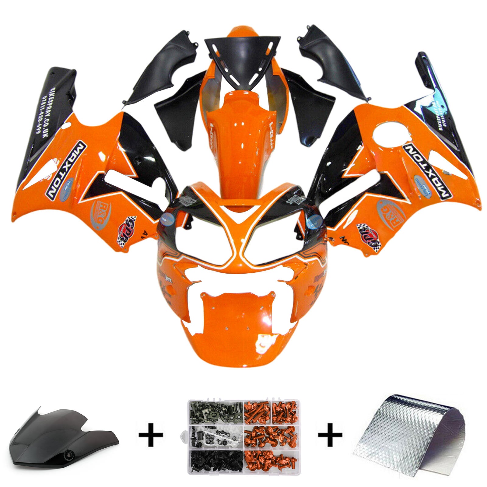 2002-2005 KAWASAKI ZX12R Injektionsmässa Kit Bodywork Plastic ABS