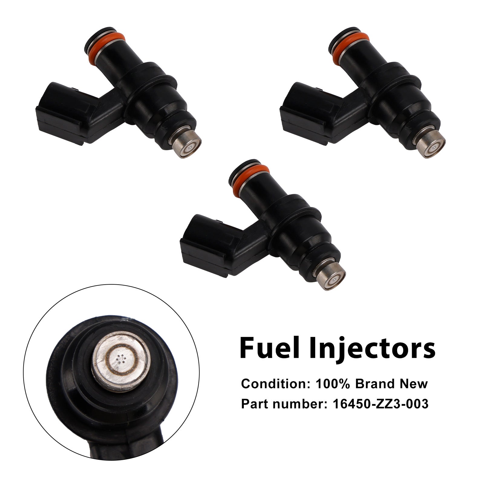 3PCS 16450-ZZ3-003 Iniciadores de carburador para fuoribordo Honda 1998 60HP BF60A