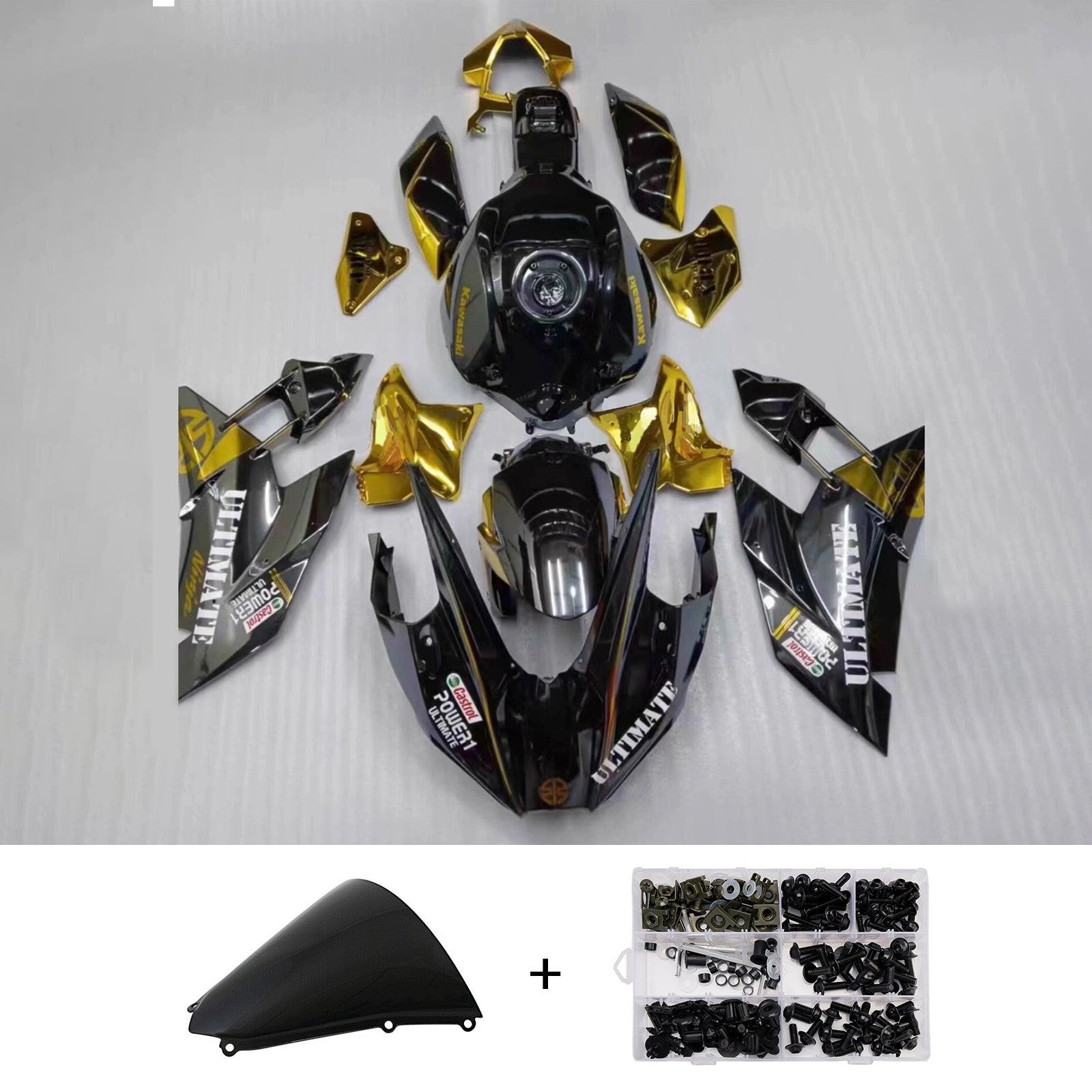 Kit carenatura iniezione Carrozzeria ABS adatto per Kawasaki Ninja H2 2015-2022