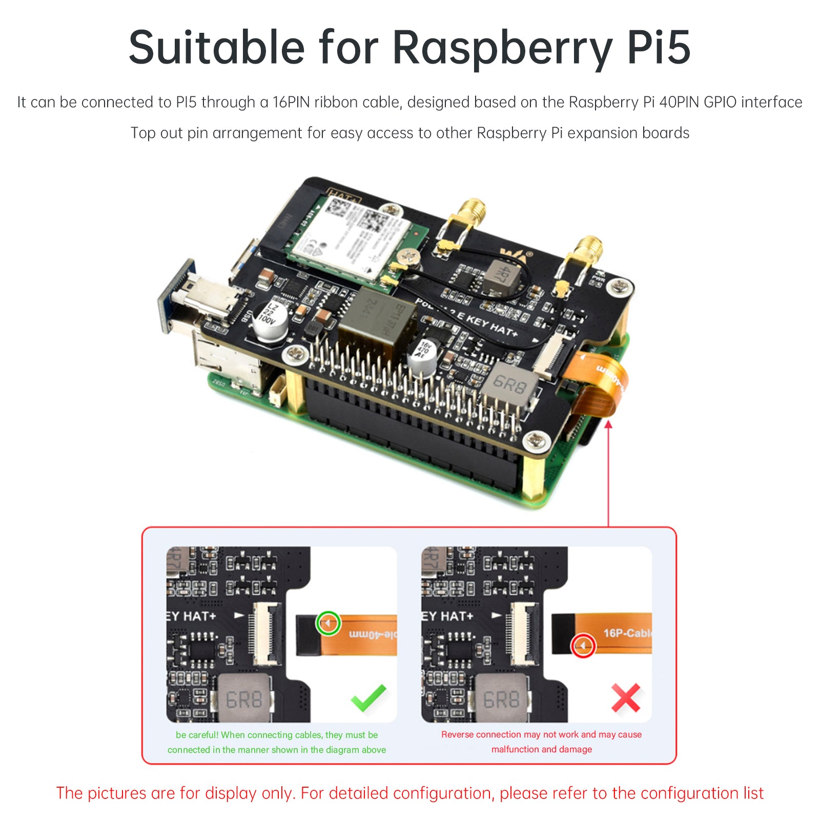 Raspberry Pi 5 PCIe a M.2 E Key con placa adaptadora de fuente de alimentación Ethernet PoE