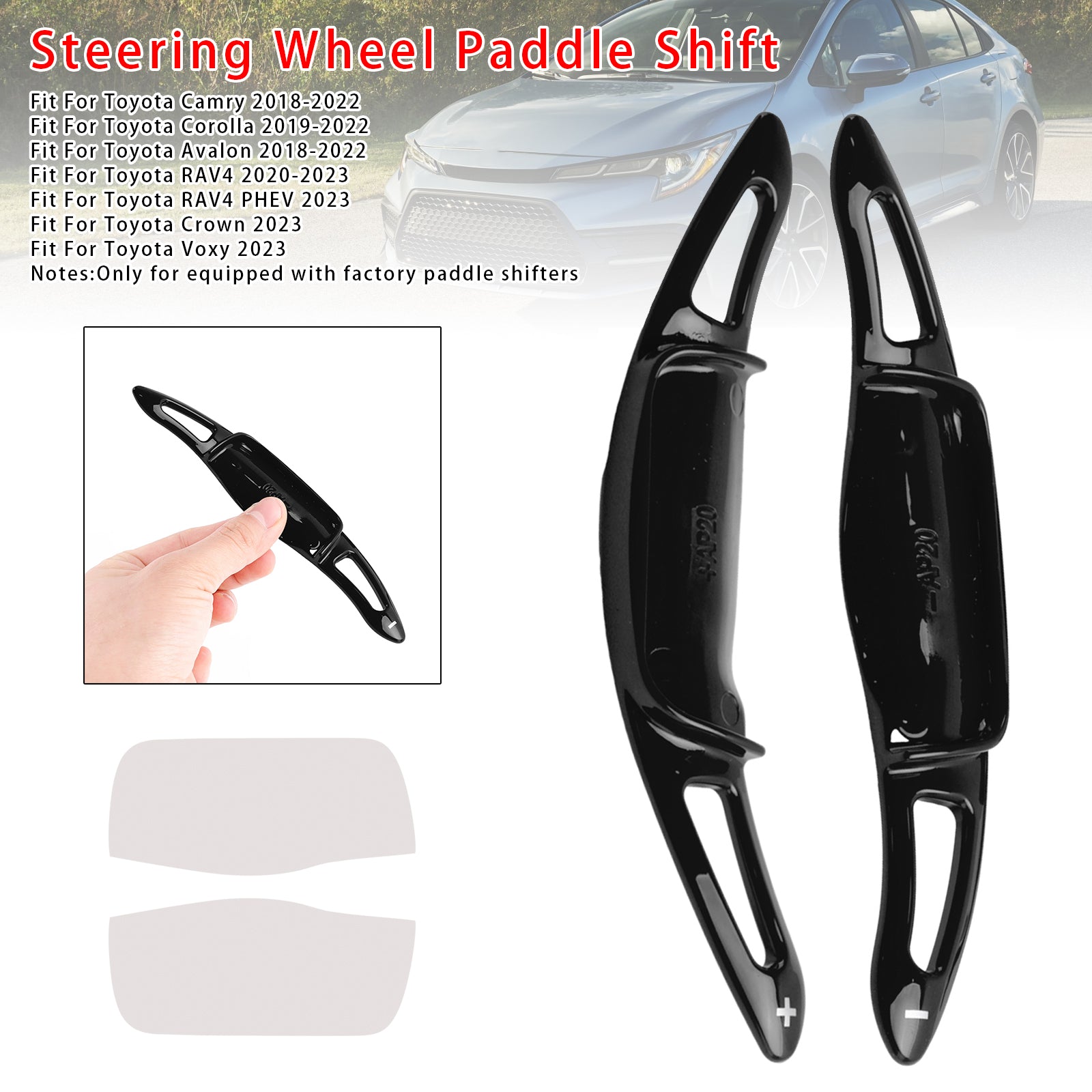 Predĺženie radiacej pádla volantu pre Toyota Camry Avalon