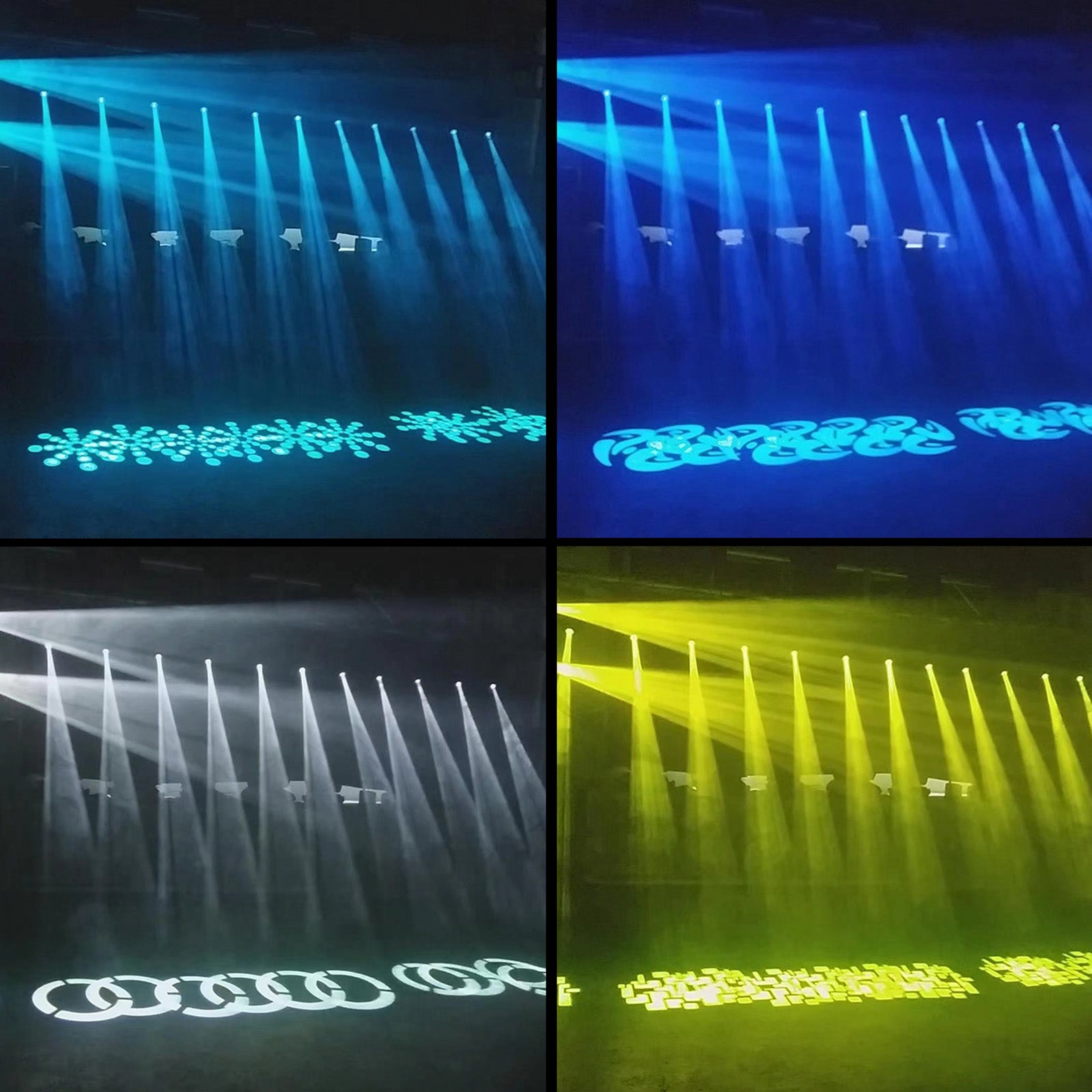 Éclairage de scène à tête mobile LED 100W Disco DJ DMX512 faisceau RGBW Gobo Spot Light