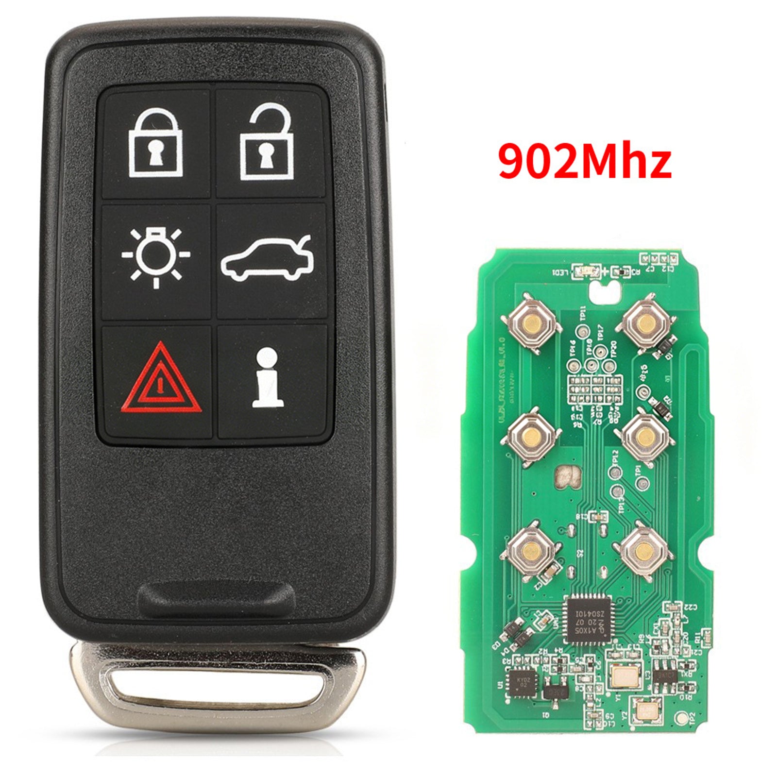 6 Button Smart Car Key Fob KR55WK49266 902Mhz ID46 Chip For Volvo
