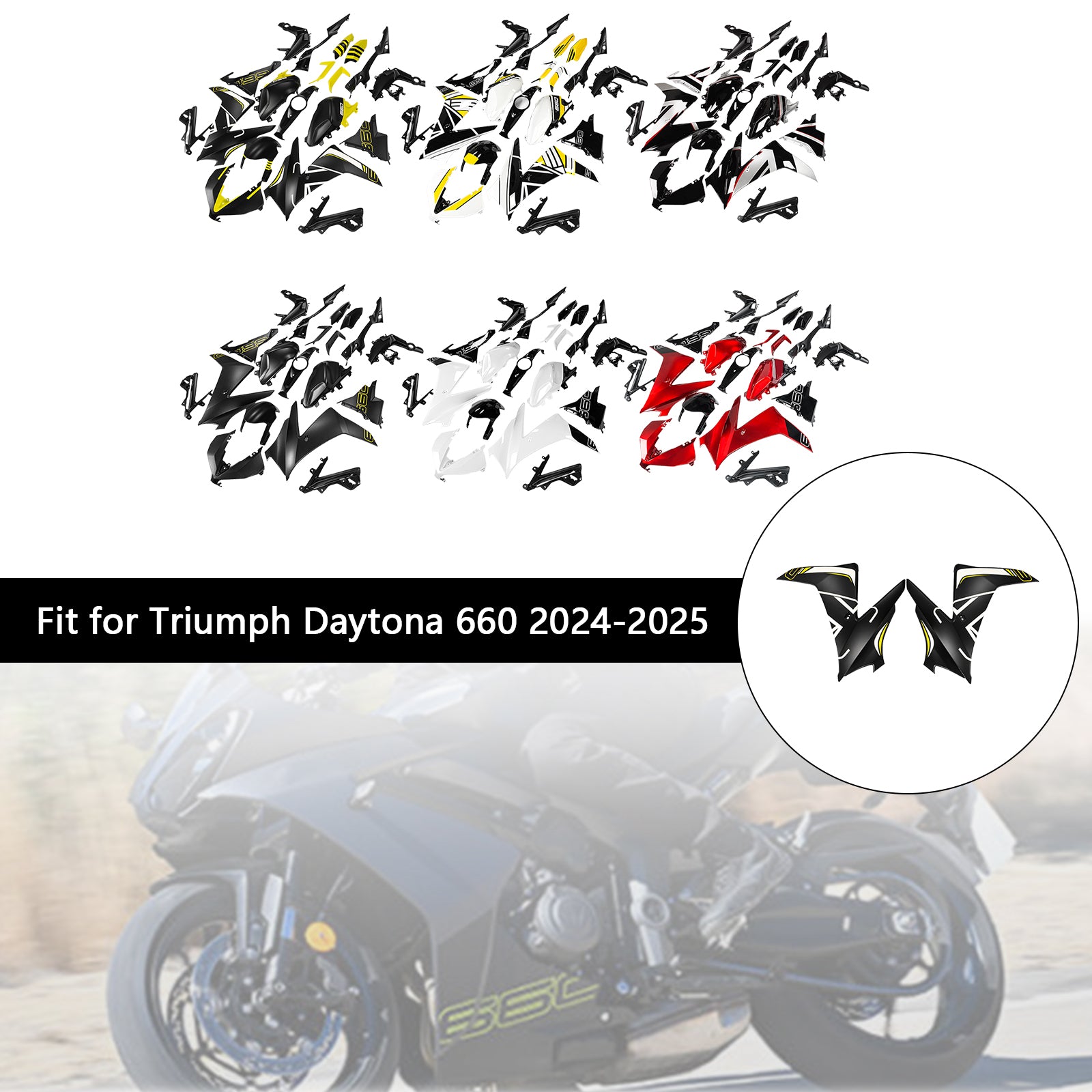 Injection Bodywork Fairing Kit for Daytona 660 2024-2025