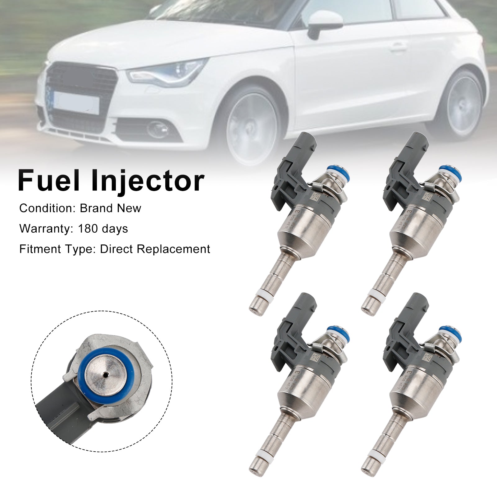 2010-2015 SEAT IBIZA IV ST (6J8, 6P8) 1.2 TSI 4PCS Fuel Injector 03F906036B 805016365201