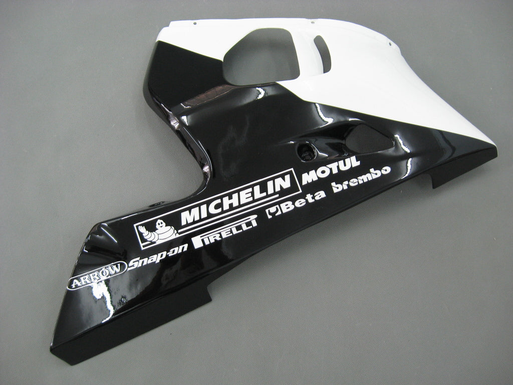 1998-2002 Yamaha yzf-r6 Red White Black Black Racing Fairings générique