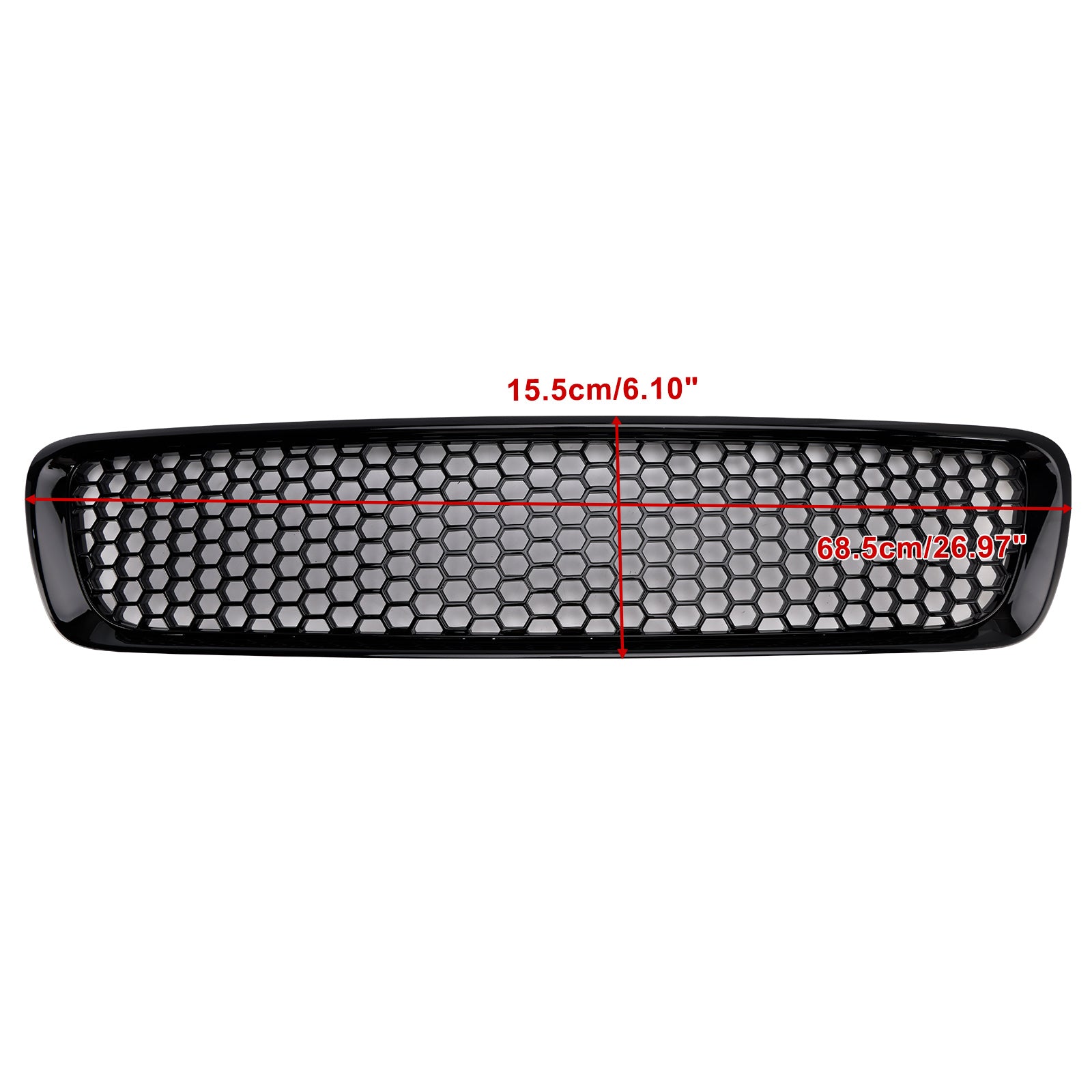 2004-2007 Volvo S40 V50 Gloss Black Front Bumper Honeycomb Grille Grill