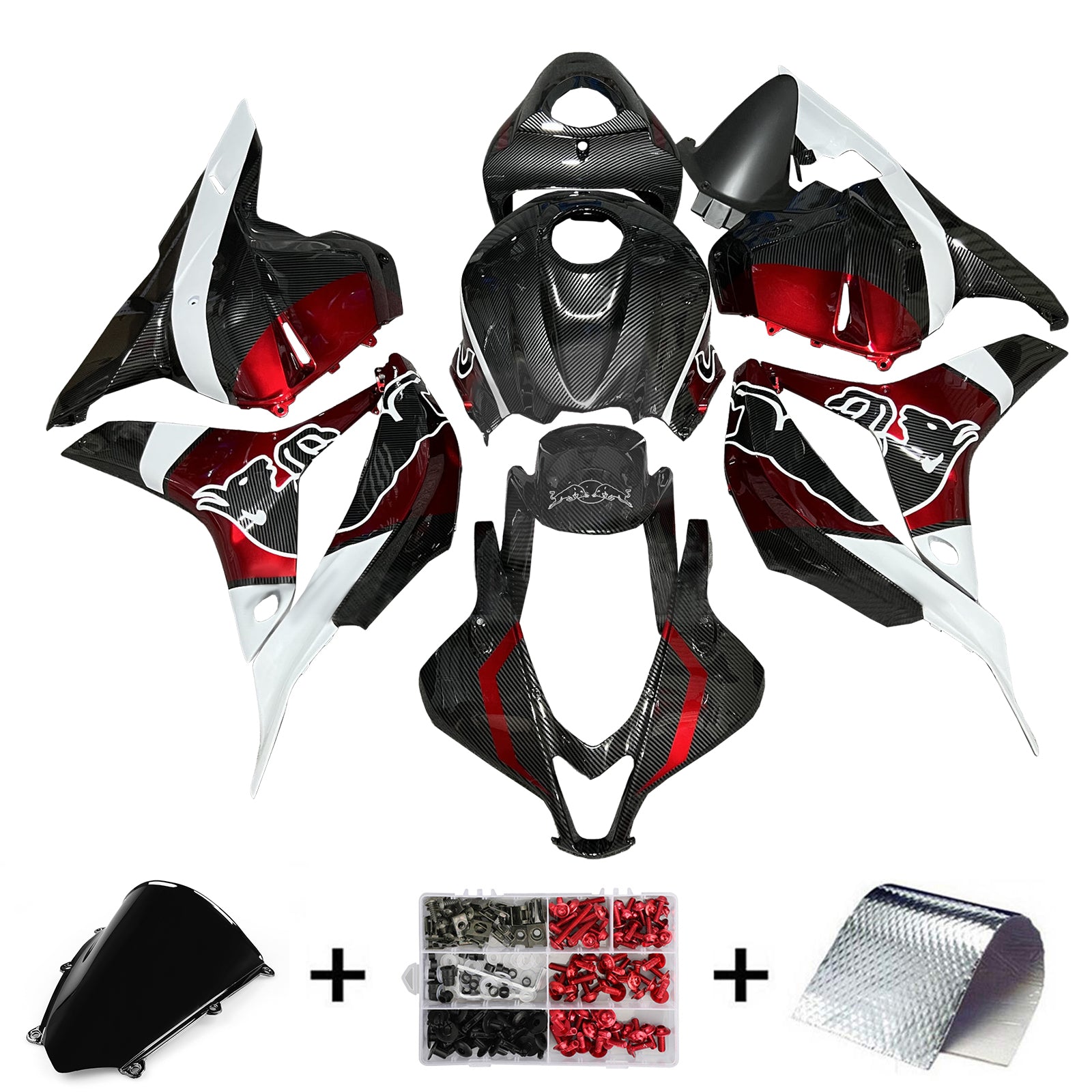 Injektionsmässa Kit Bodywork Plastic ABS för Honda CBR600RR 2009-2012 F5