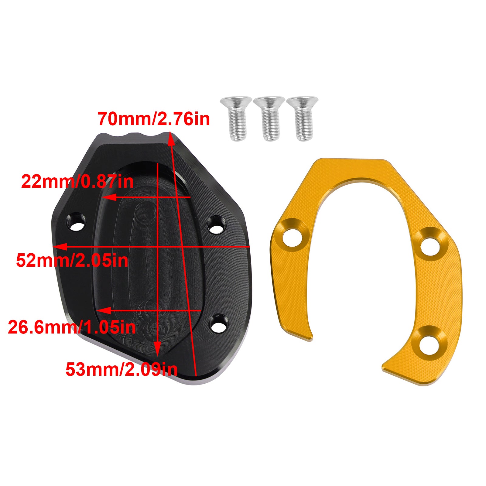 Almohadilla de placa ampliada de soporte para speed twin 1200 19-21 thruxton 1200/R 16-19