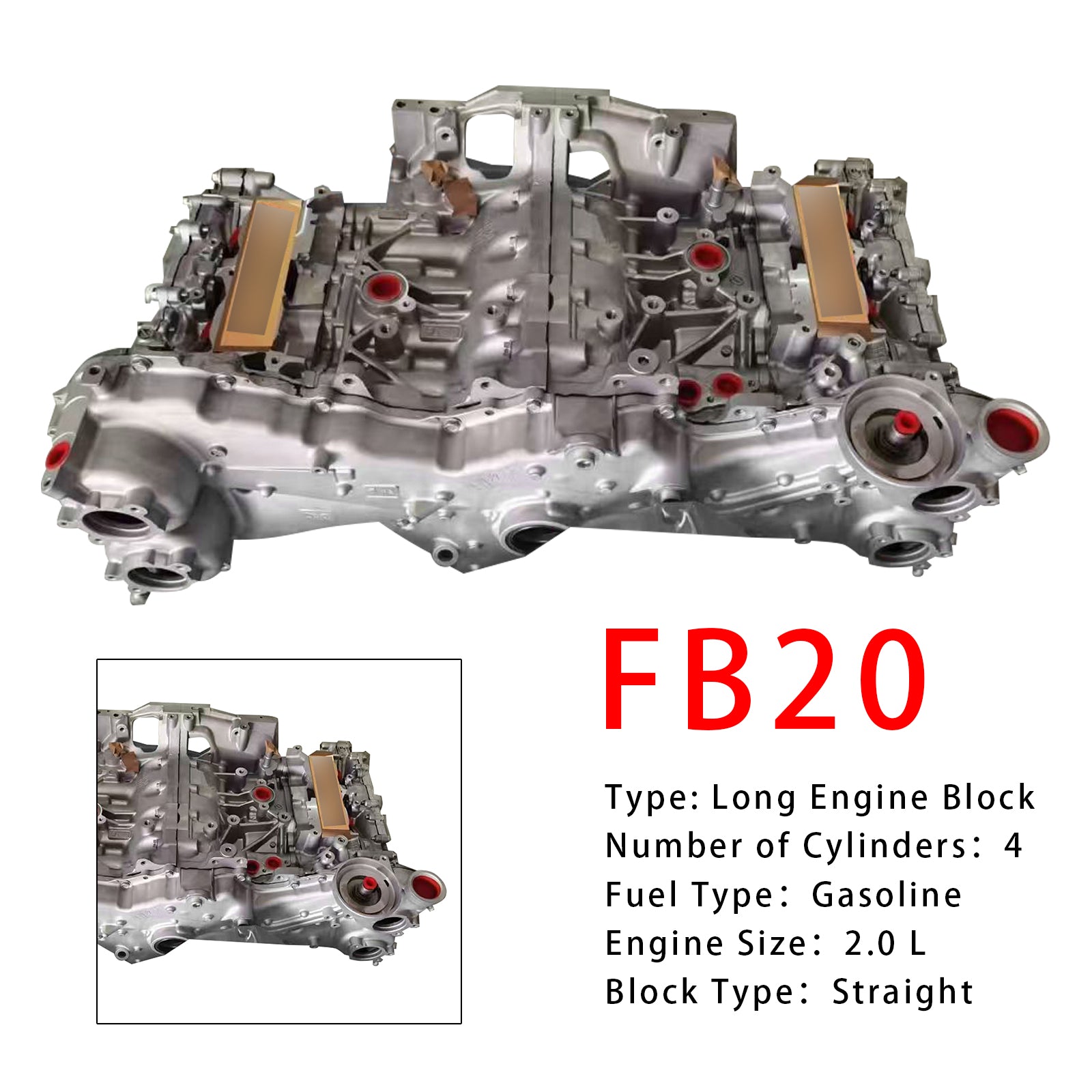 FB20 Engine Assembly Long Engine Block For Subaru IMPREZA CROSSTREK 2.0L 12-2014