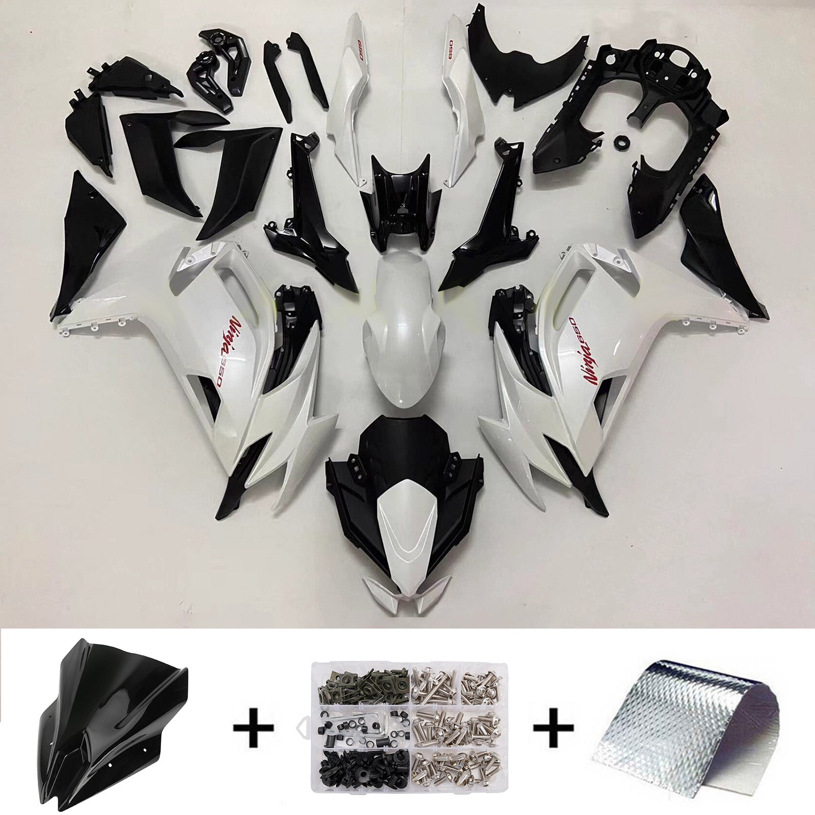 Injection Fairing Kit Bodywork Plastic ABS fit For Kawasaki ER-6F Ninja650R 2017-2019