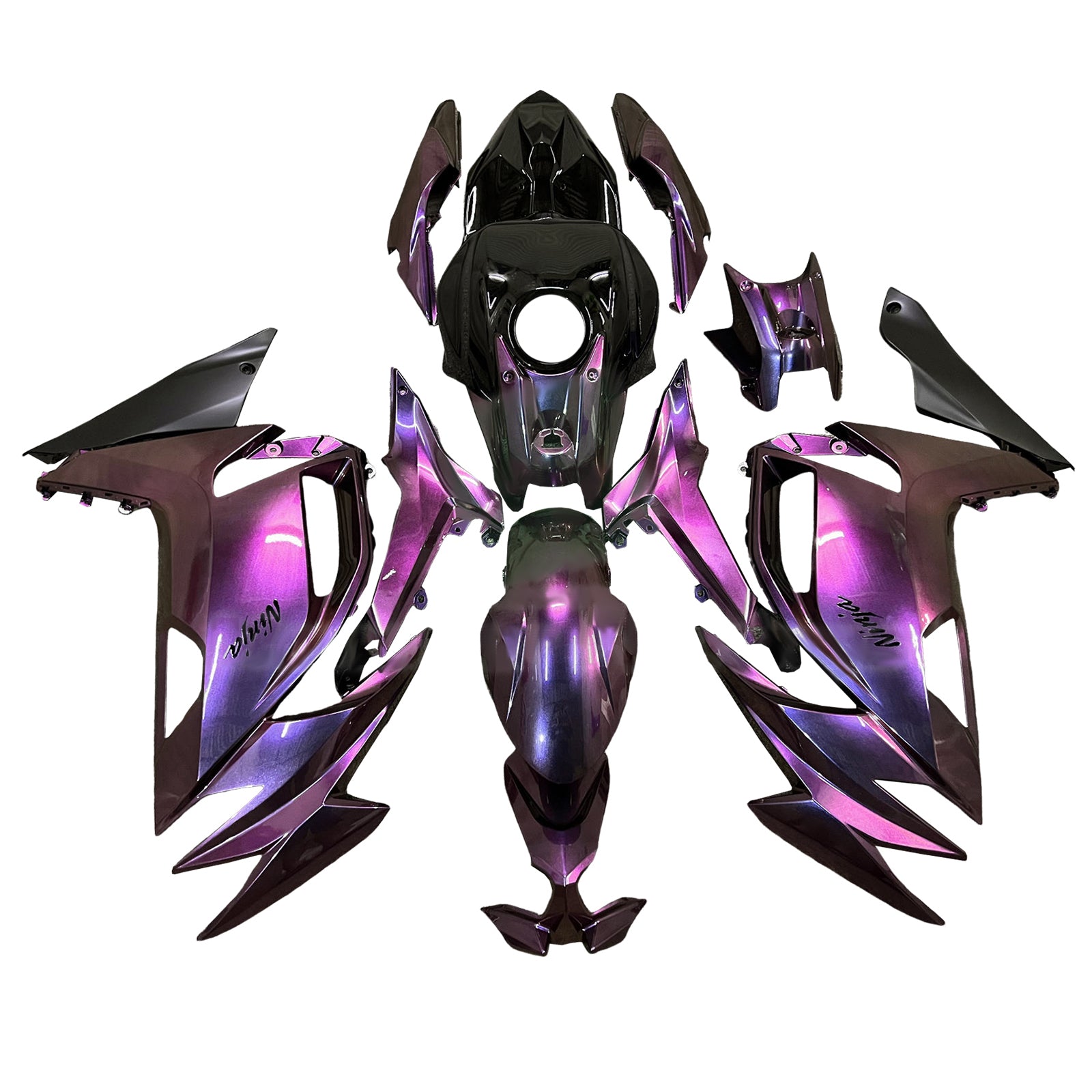 Injectiekuipset carrosserie ABS geschikt voor Kawasaki ER-6F Ninja650 2020-2025
