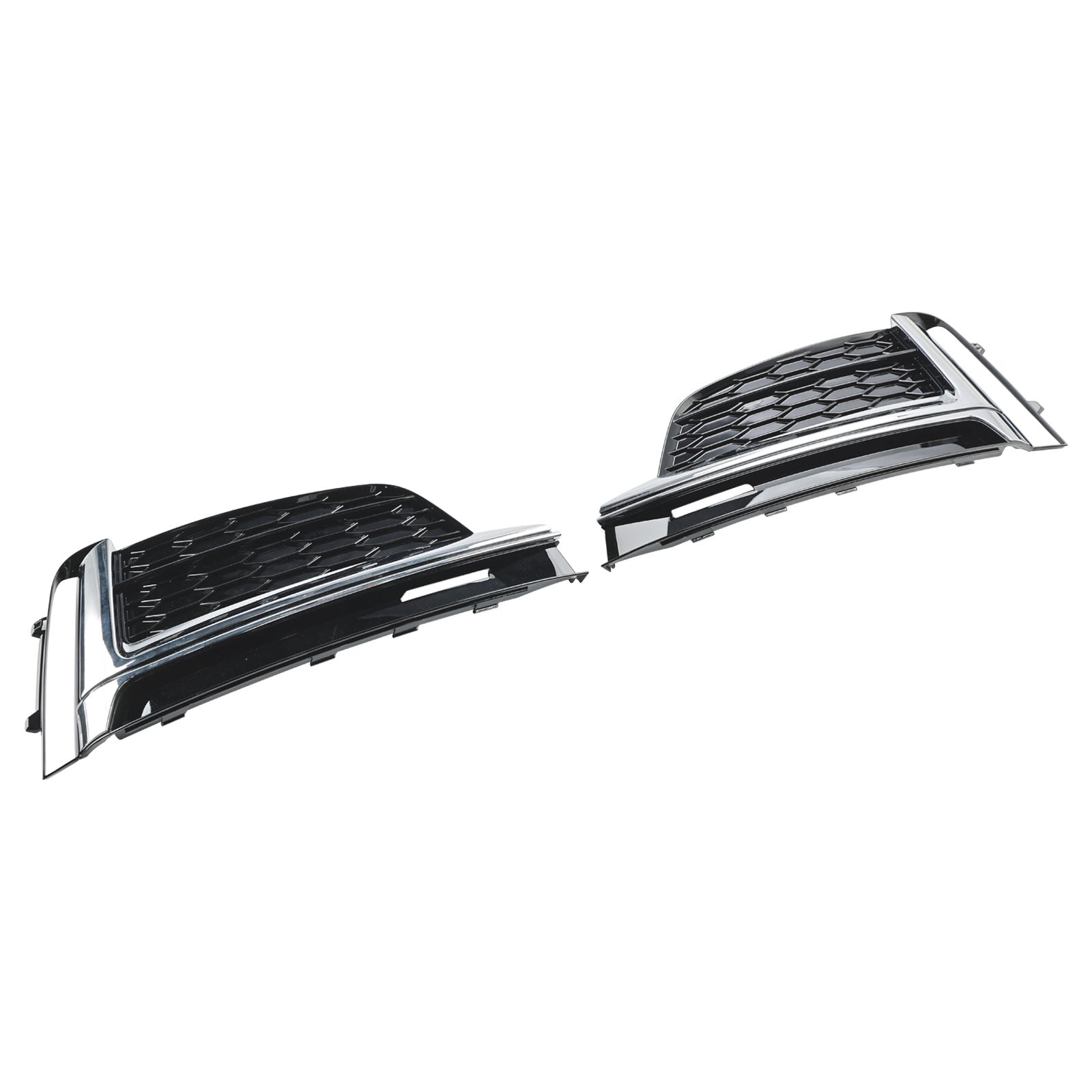 2st Front Bumper Fog Light Grille Cover Trim Fit Audi S5 A5 S-Line 2018-2019