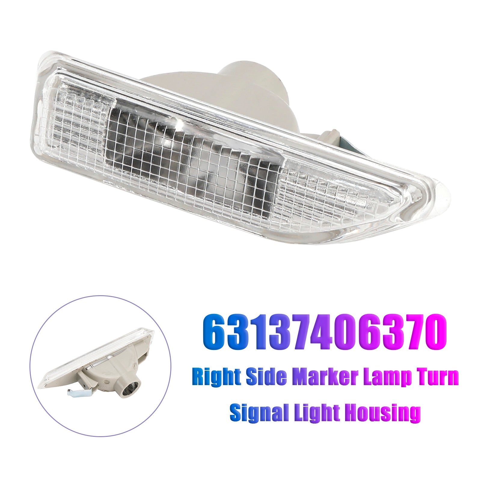 2016-2021 Mini F60 Pravá bočná markerová lampa Turn Signal Svetlo Cysing 63137406370