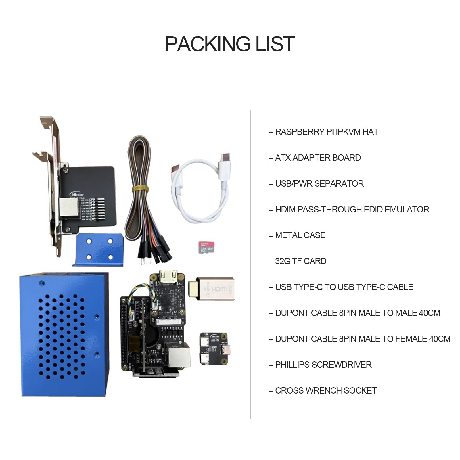 BliKVM Hat Afstandsbediening Server Pikvm Bediening Onderhoud Kvm Afstandsbediening