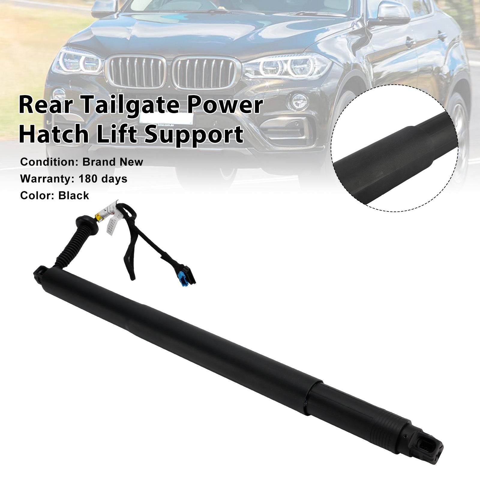 2014-2019 BMW X6 F16 F86 Support de levage électrique de hayon arrière gauche 51247434043