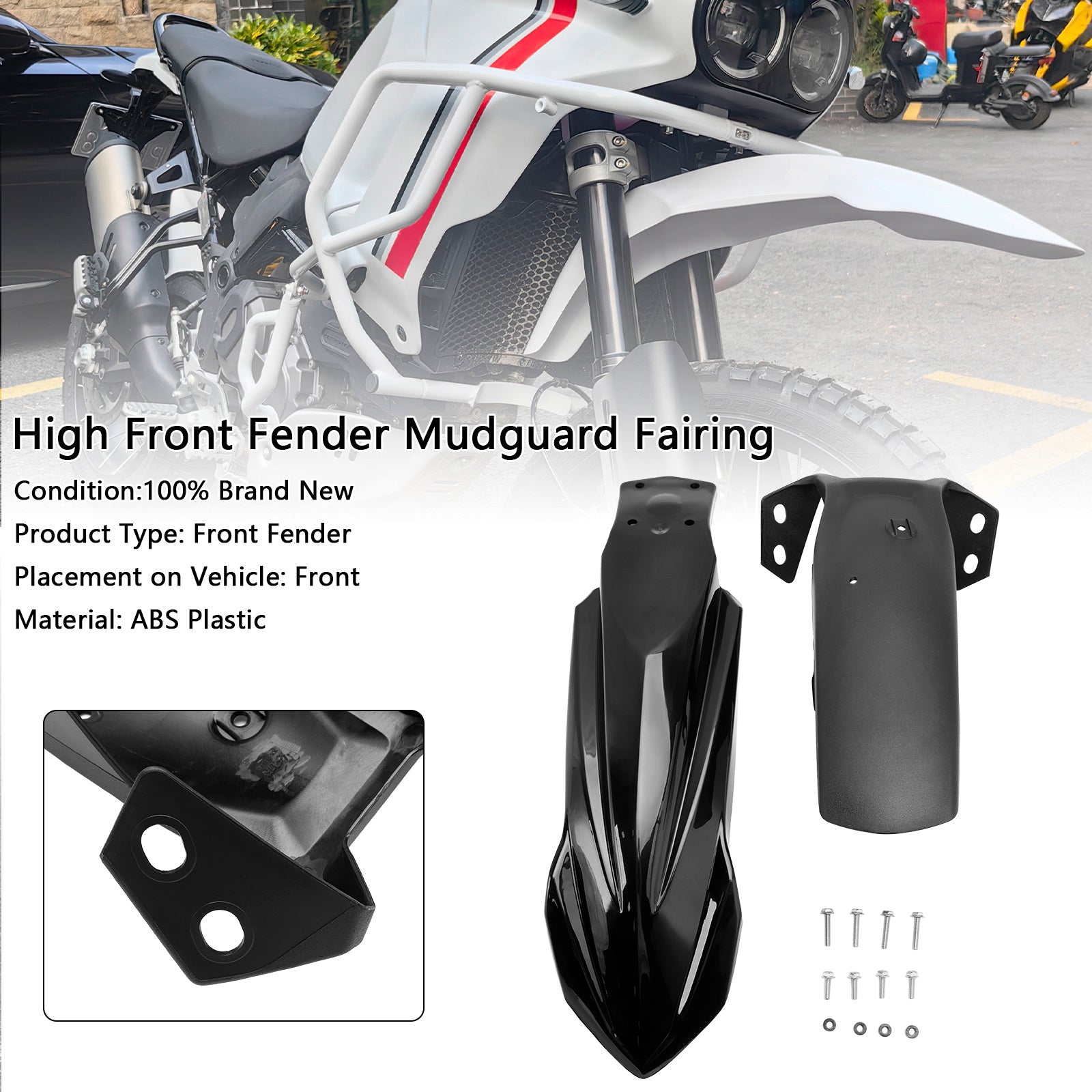 High Front Fender Mudguard Fairing For Yamaha Tenere 700 2019-2024