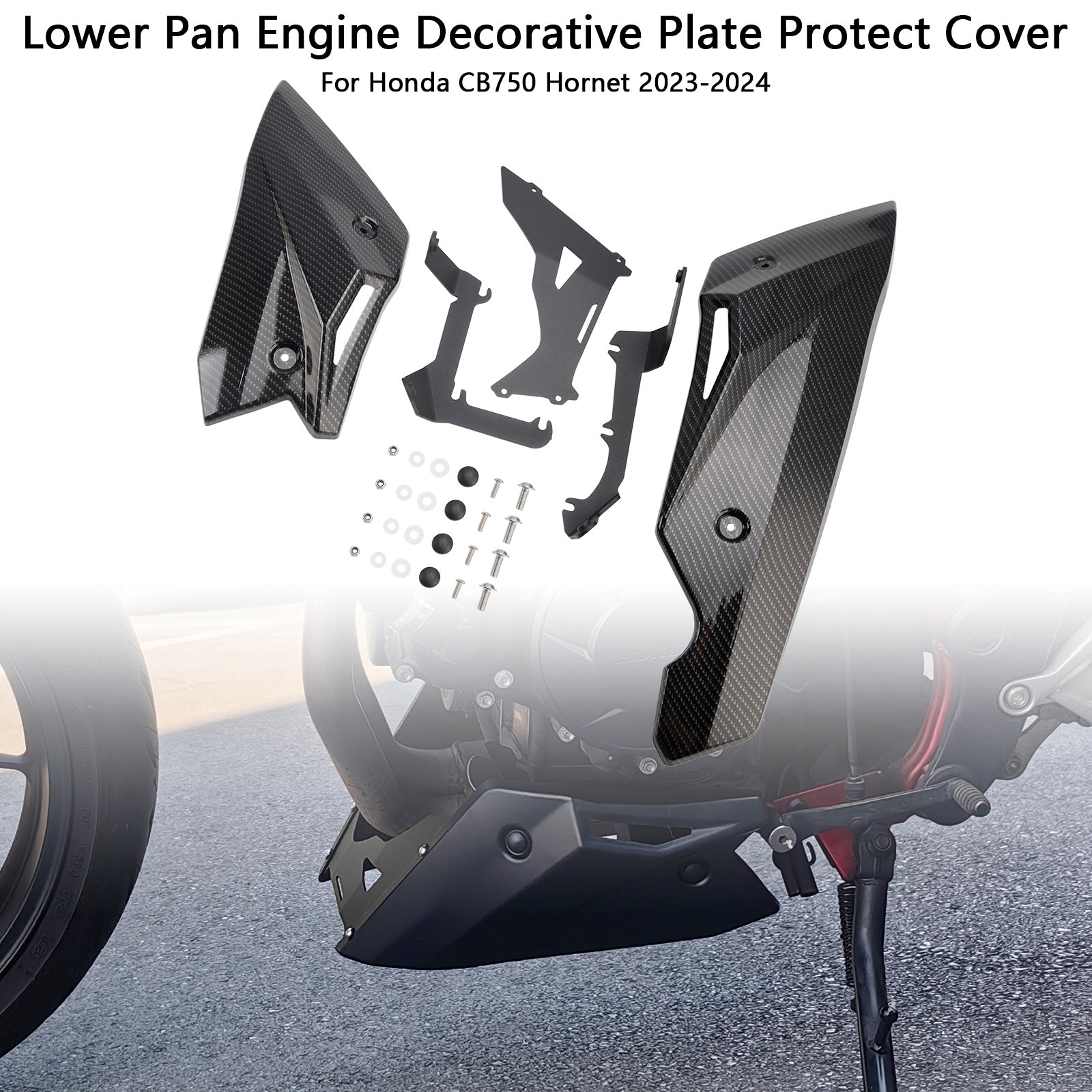 2023-2024 Honda CB750 Hornet Lower Pan Moteur Plate de protection moteur