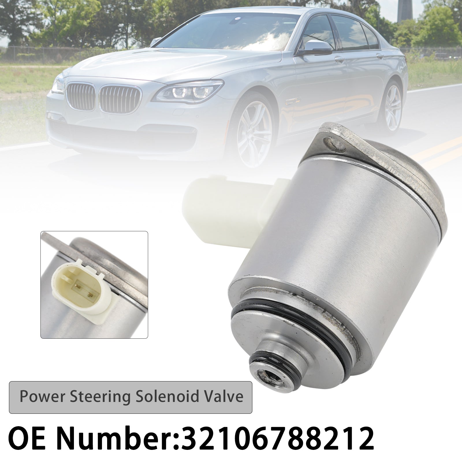 Power Steering Solenoid Valve 32106788212 For BMW 328I 335I 09-13 535I 550I 11-16