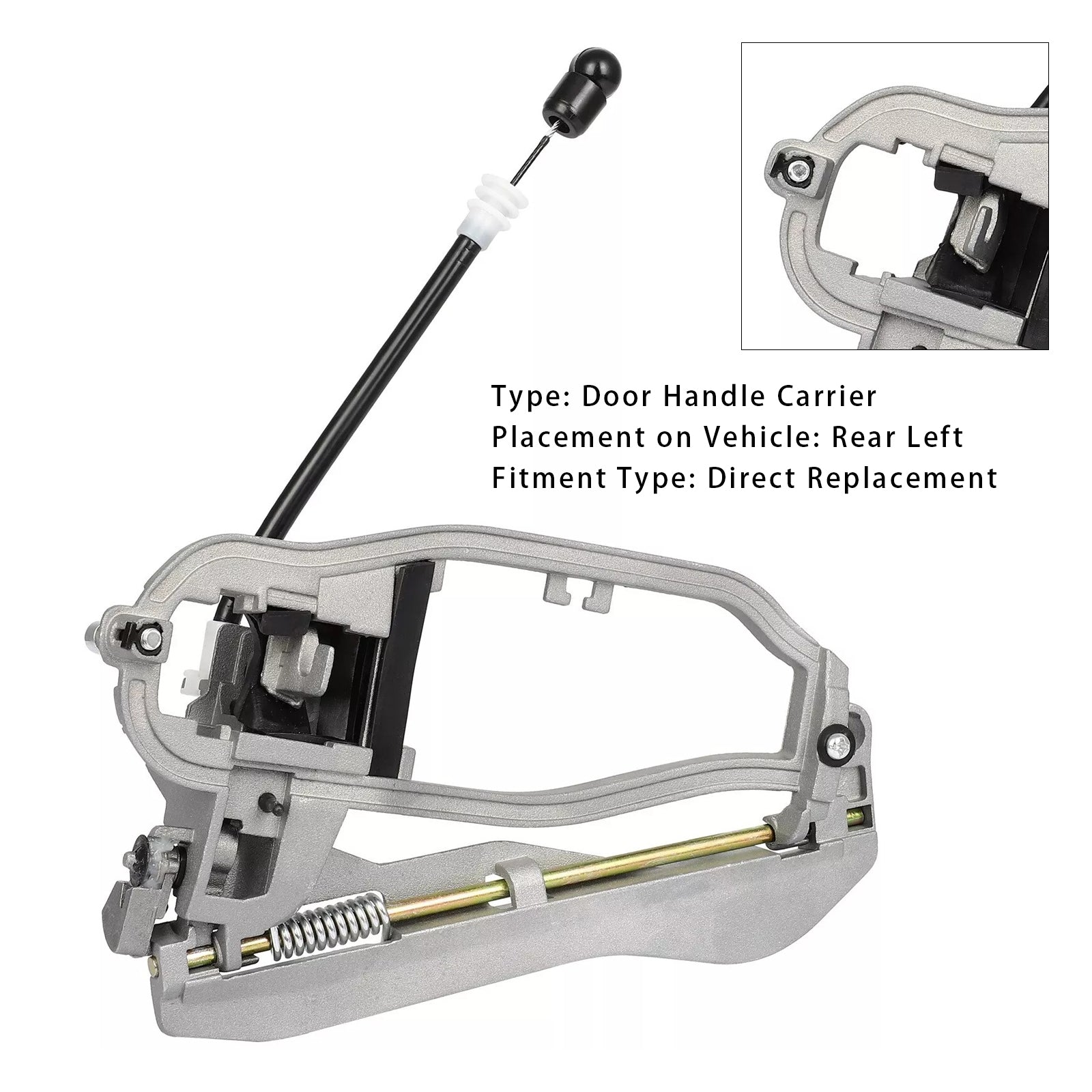 Poignée de porte arrière gauche porteuse extérieure 51228243635 pour BMW E53 X5