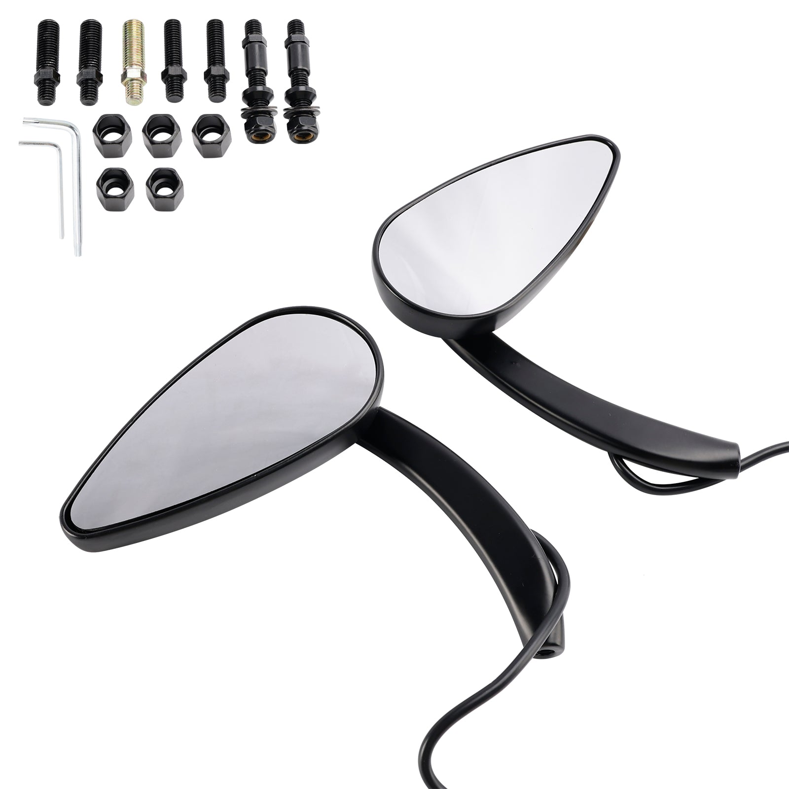 1990-2021 Sportster 883 1200 Espejos de señal de giro LED dinámicos personalizados negros