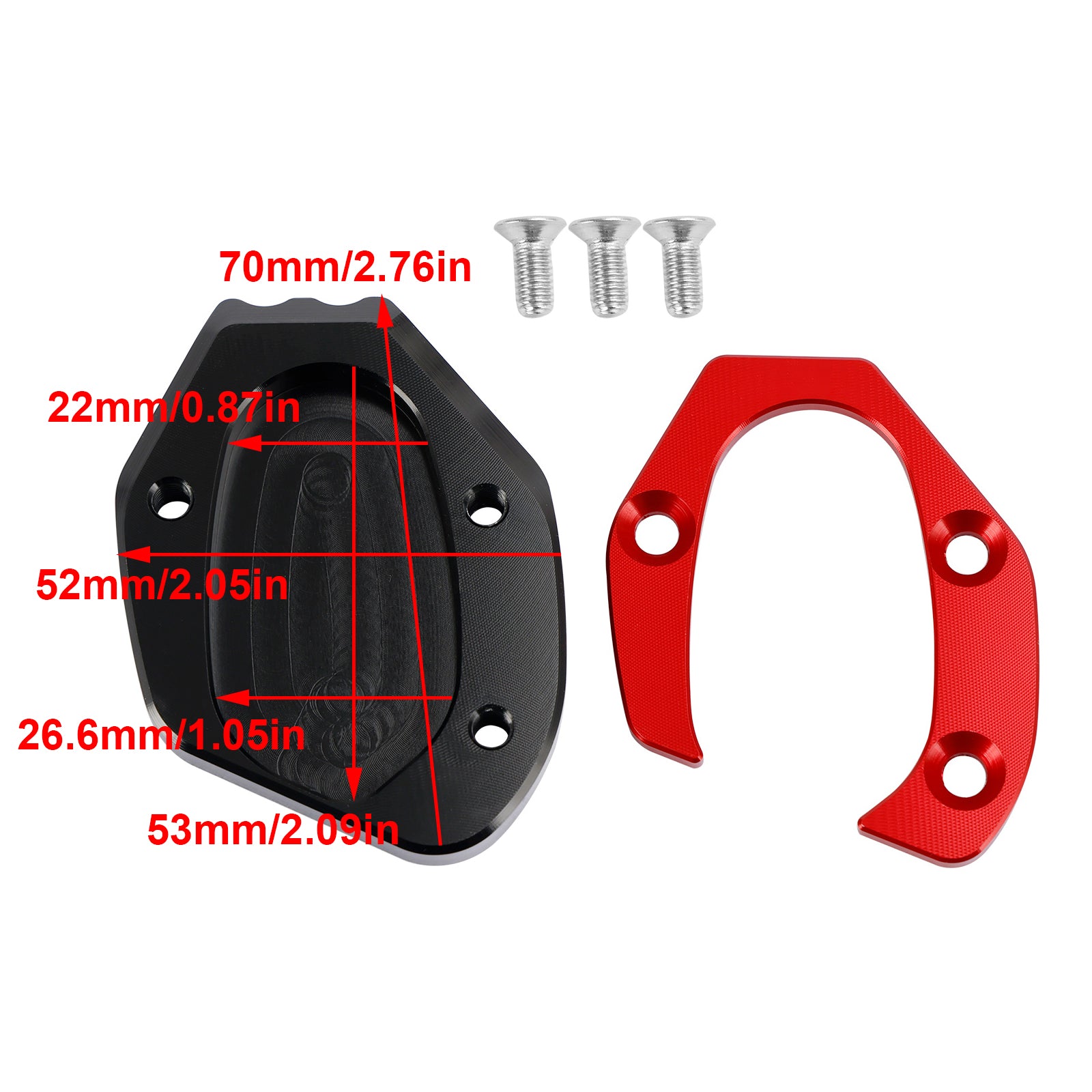 Almohadilla de placa ampliada de soporte para speed twin 1200 19-21 thruxton 1200/R 16-19