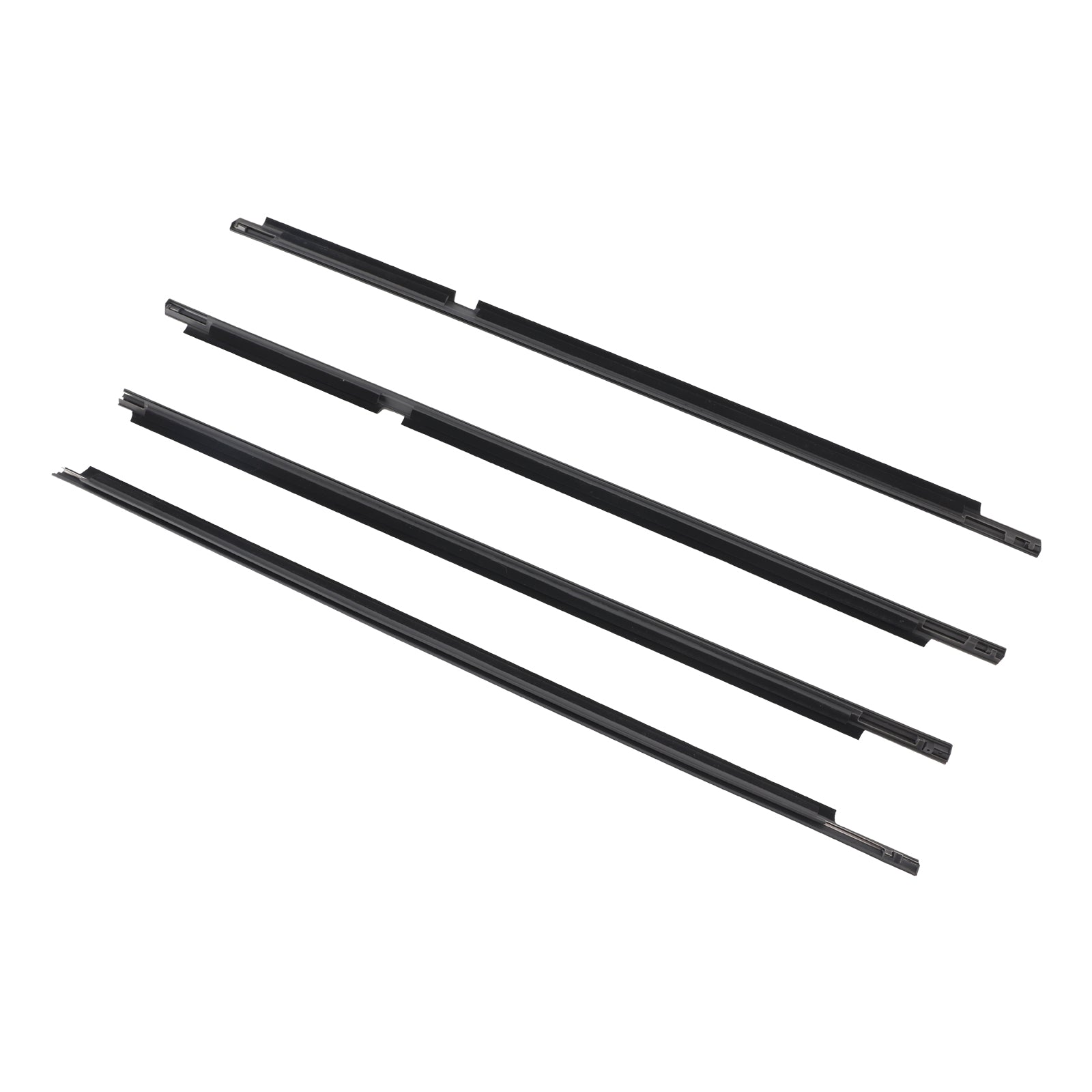 2008-2015 Toyota Land Cruiser LC 200 4PCS Puerta Vidrio Cinturón Moldura exterior Burlete