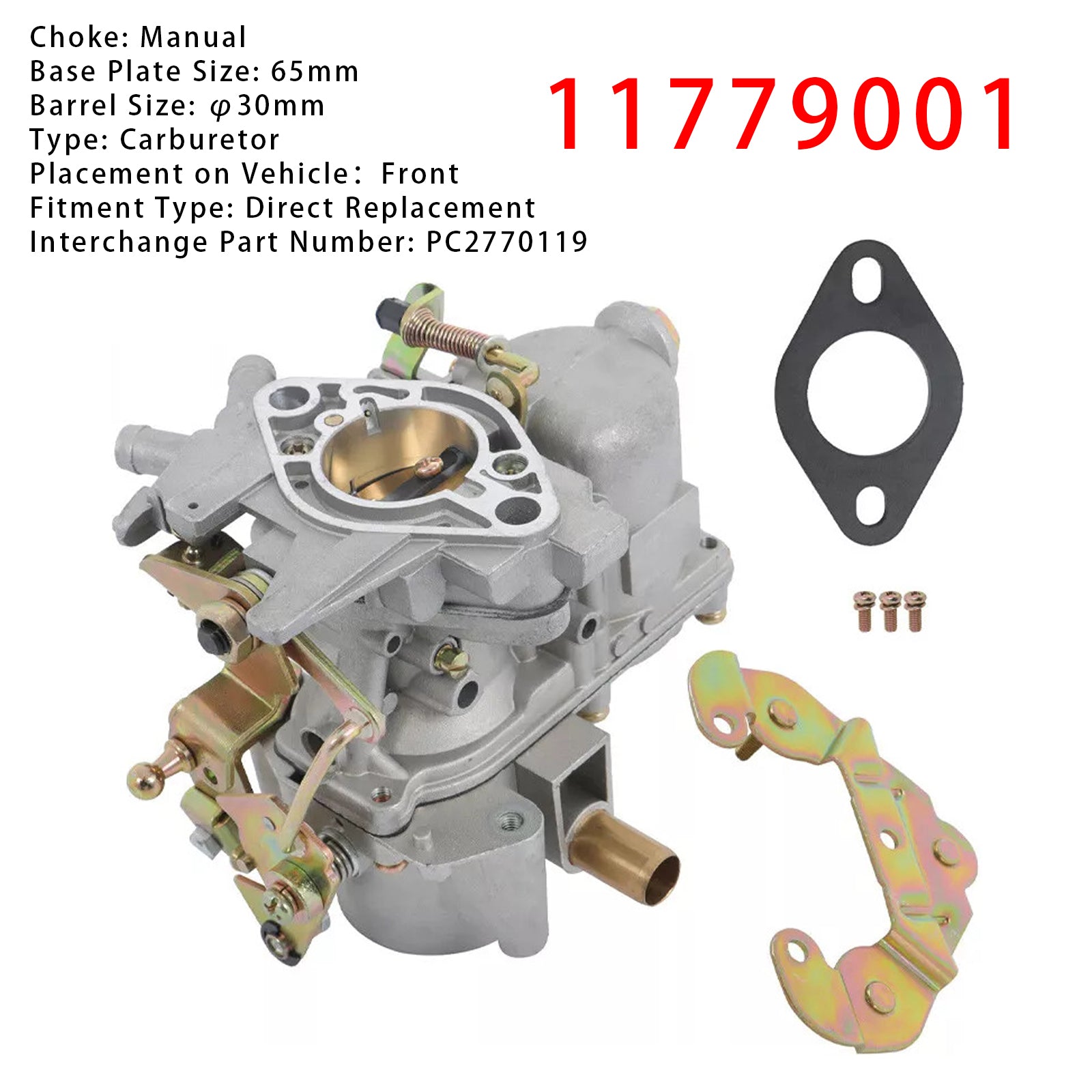 1961-1992 RENAULT R4 4L 4S en 4GTLCarburateur 11779001 PC2770119